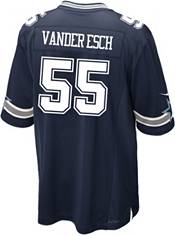 Nike Men's Dallas Cowboys Leighton Vander Esch #55 Navy Game Jersey ...