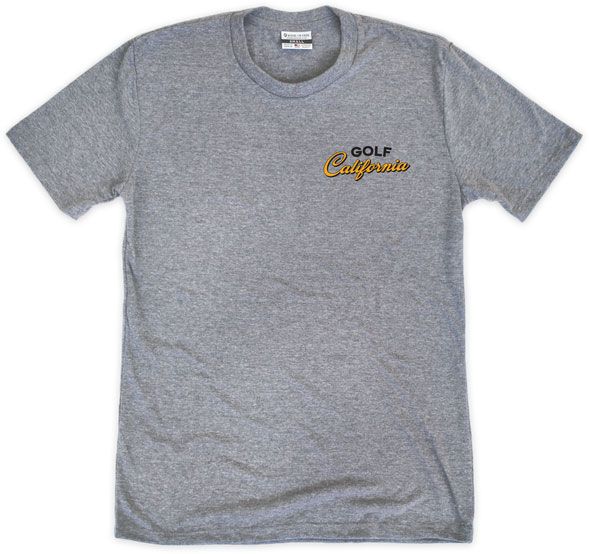 Where I'm From Adult California Gray 2 Hit Golf T-Shirt product image