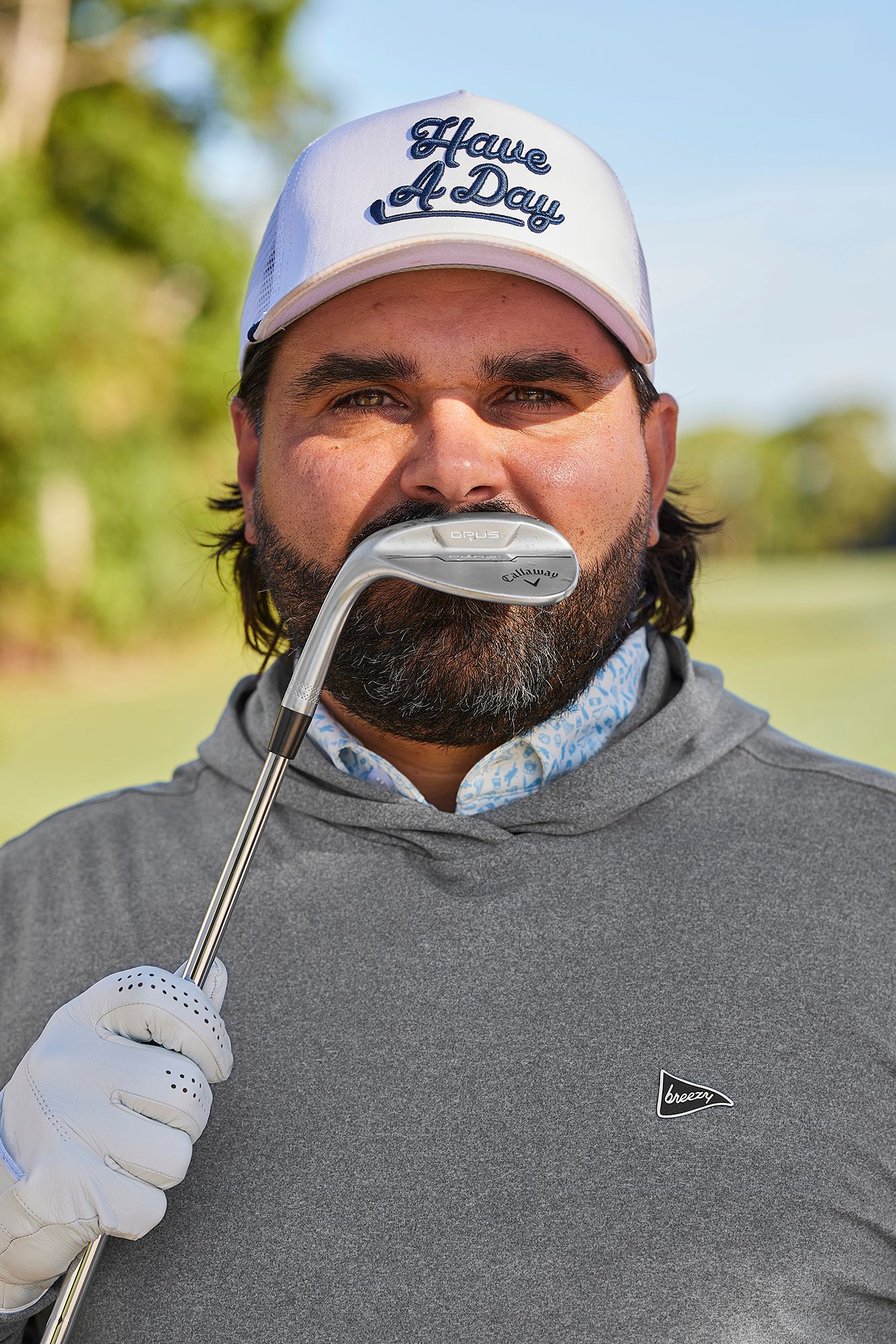 Breezy Golf Men's Have A Day Mesh Rope Golf Hat product image