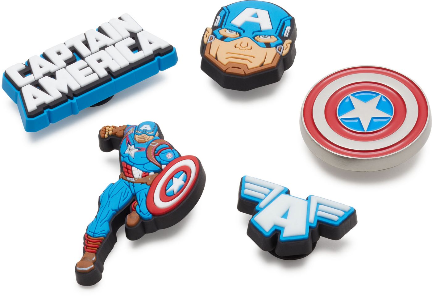 Crocs Jibbitz Captain America 5 Pack