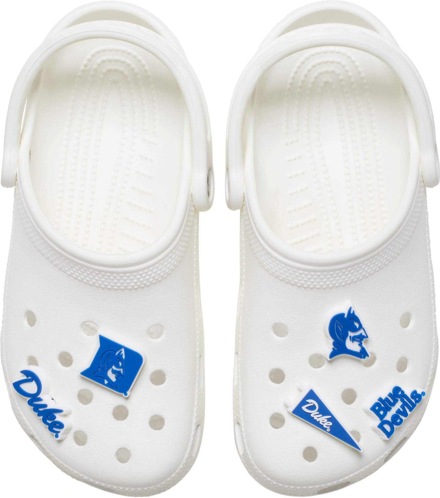 Blue crocs with jibbitz deals