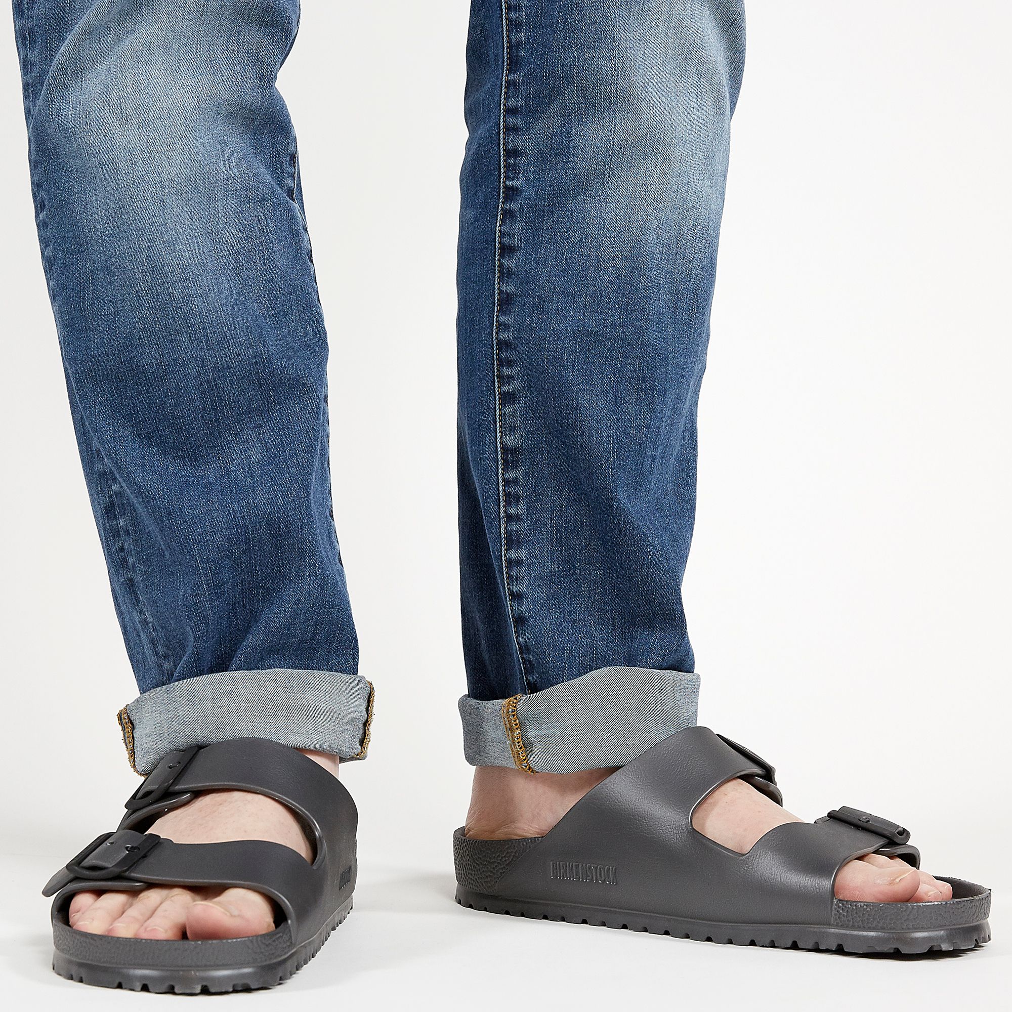 mens black rubber birkenstocks