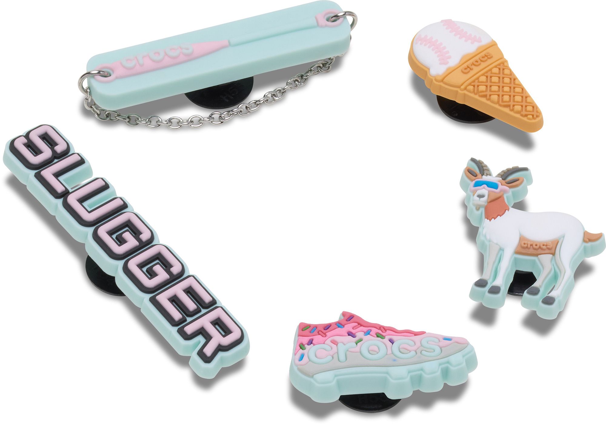 Crocs Jibbitz Neon Drip Baseball - 5 Pack product image