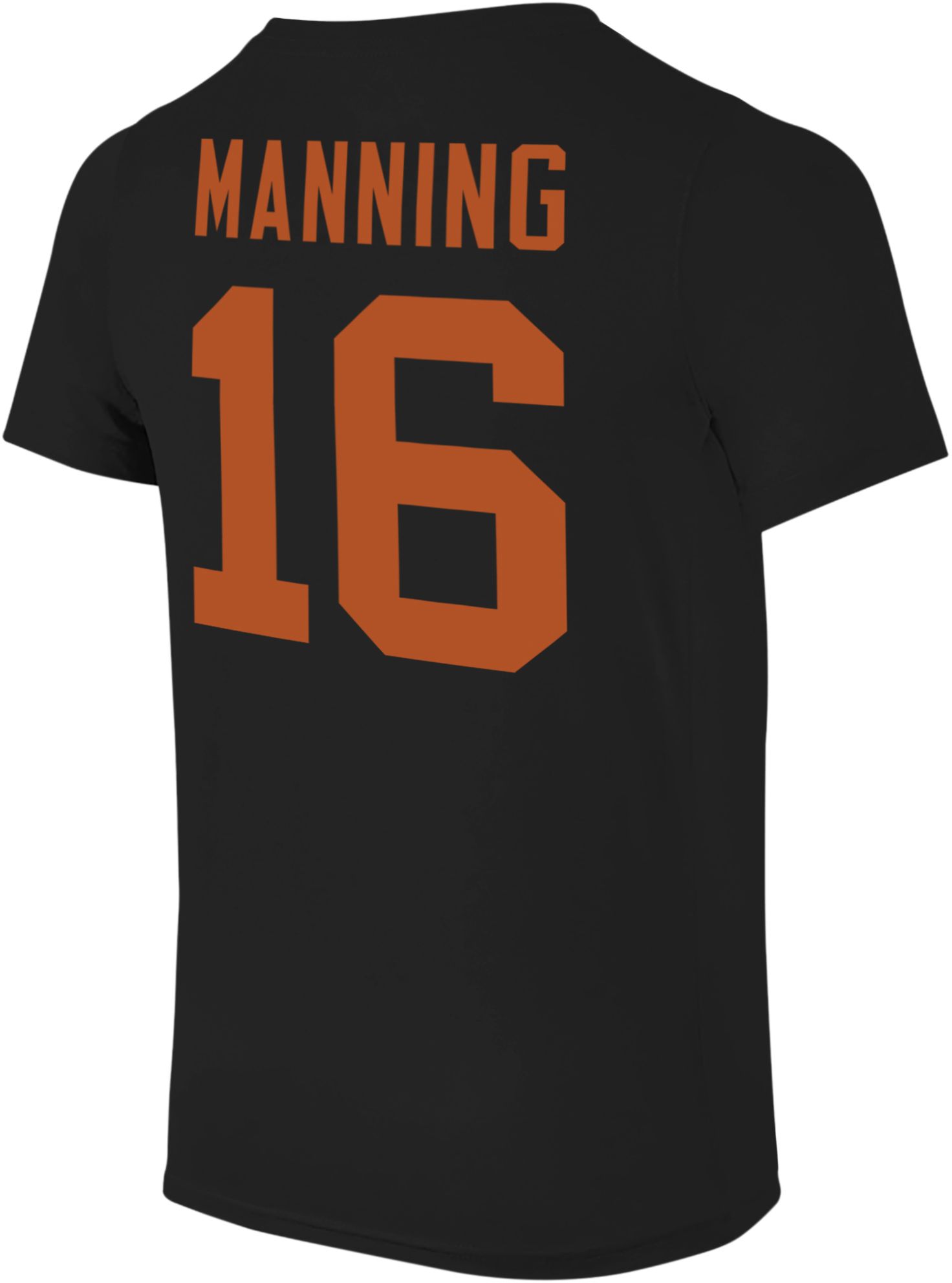 Retro Brand Youth Texas Longhorns Arch Manning #16 Black T-Shirt product image