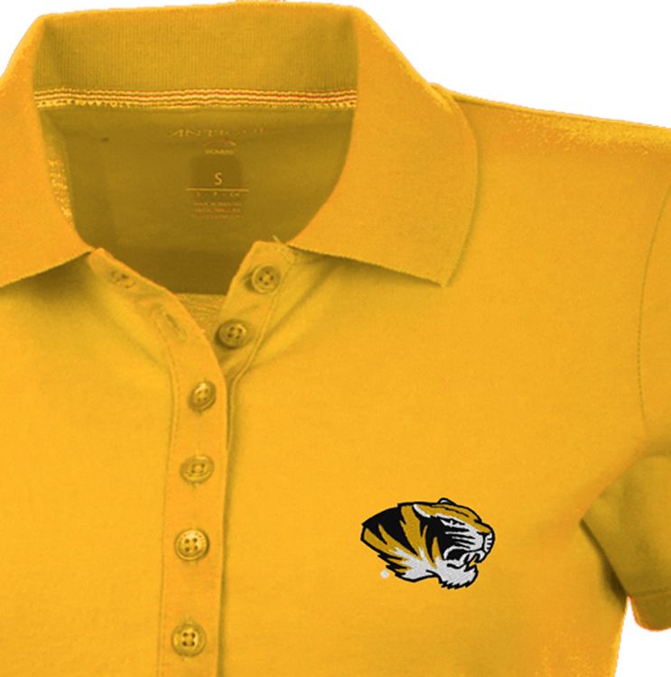 Antigua Women's Missouri Tigers Gold Spark Polo product image