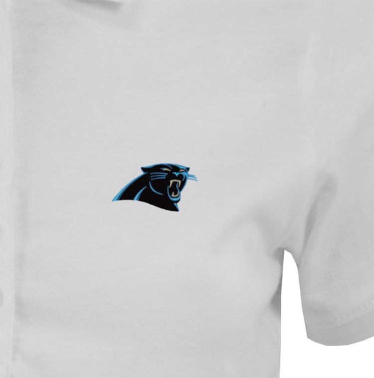 Antigua Women's Carolina Panthers White Spark Polo product image