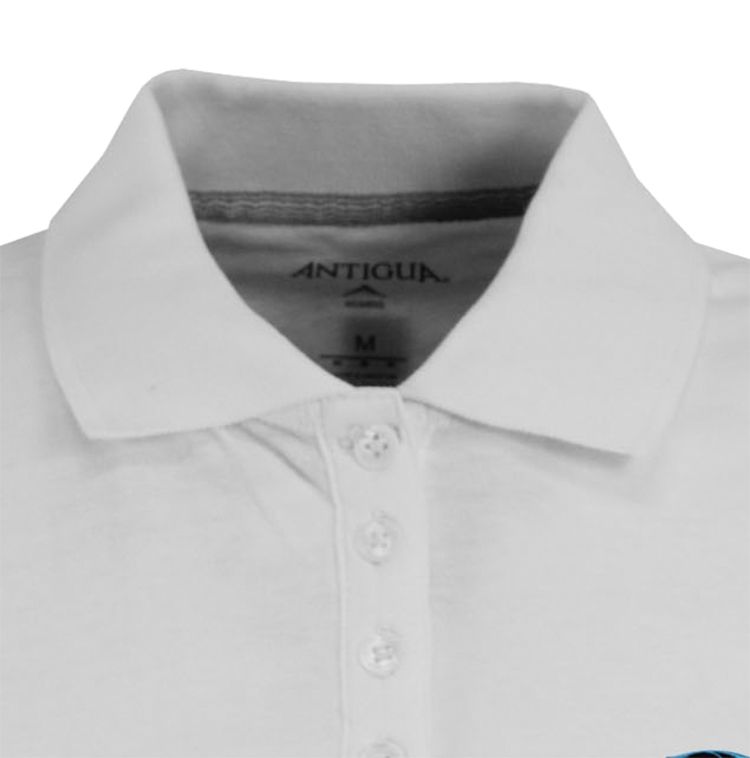 Antigua Women's Carolina Panthers White Spark Polo product image