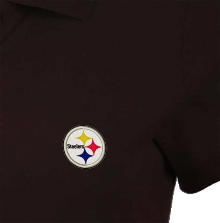 Antigua Women's Pittsburgh Steelers Black Spark Polo product image