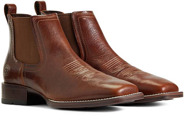 Men's Ariat Booker Ultra Square Toe Ankle Boots - The Boot Store