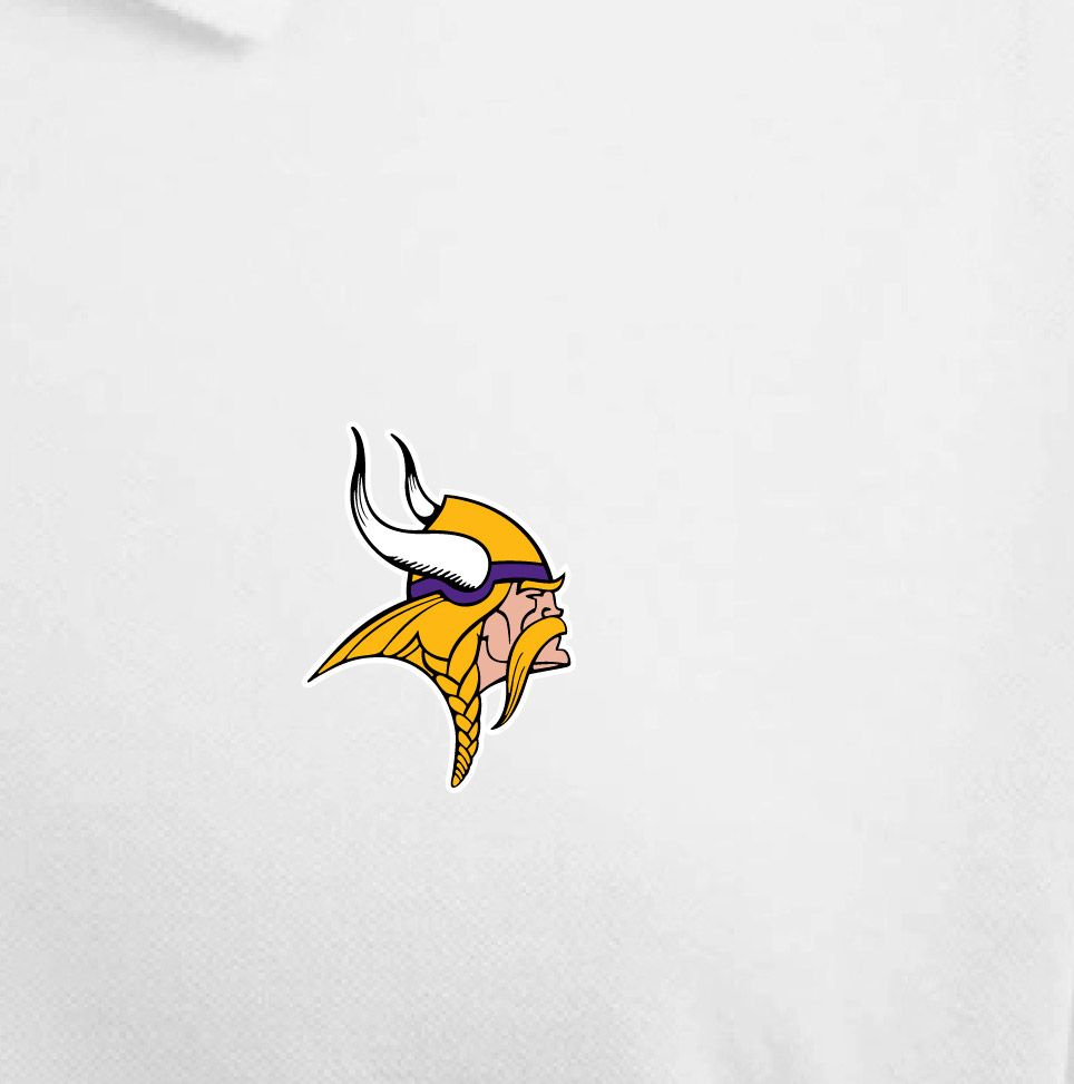 Antigua Men's Minnesota Vikings Pique Xtra-Lite White Polo product image