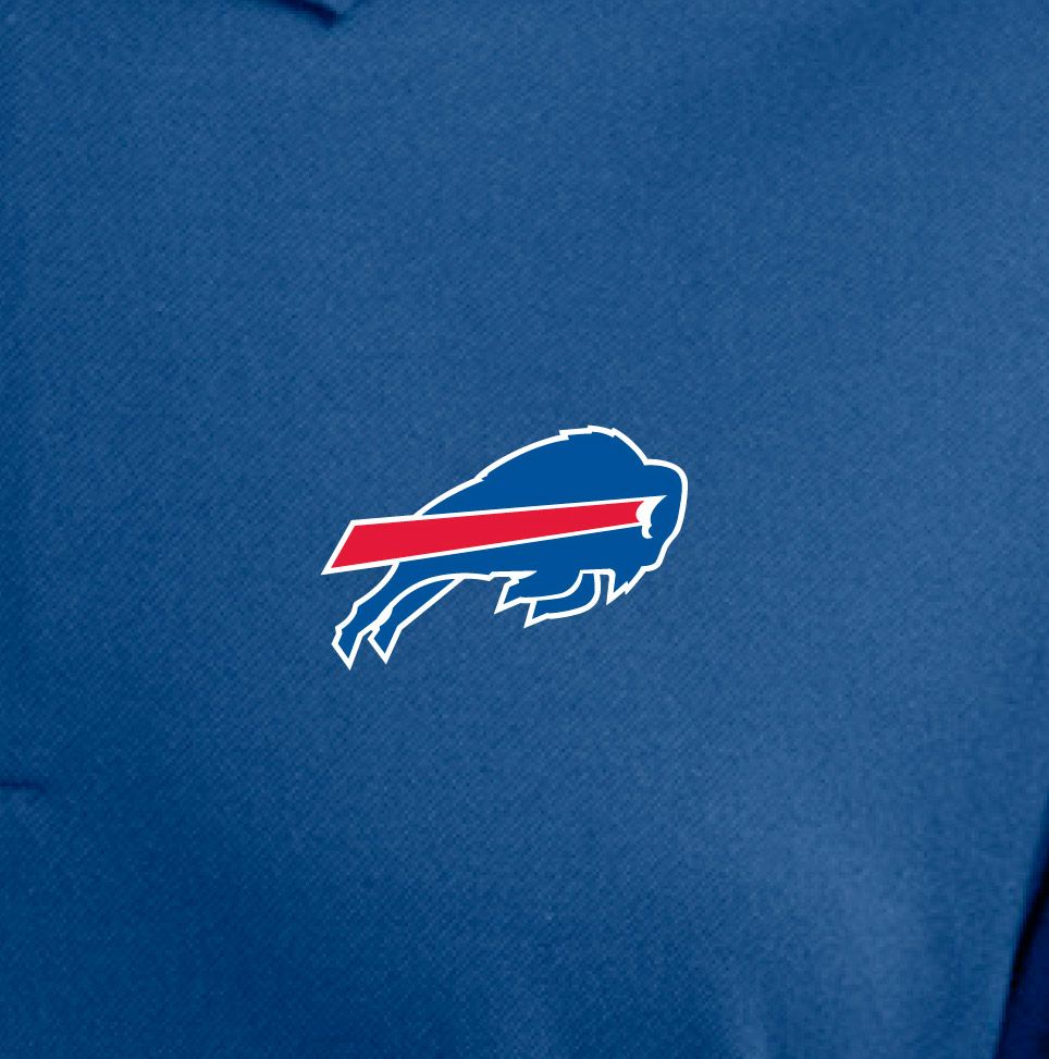Antigua Men's Buffalo Bills Pique Xtra-Lite Dark Royal Polo product image