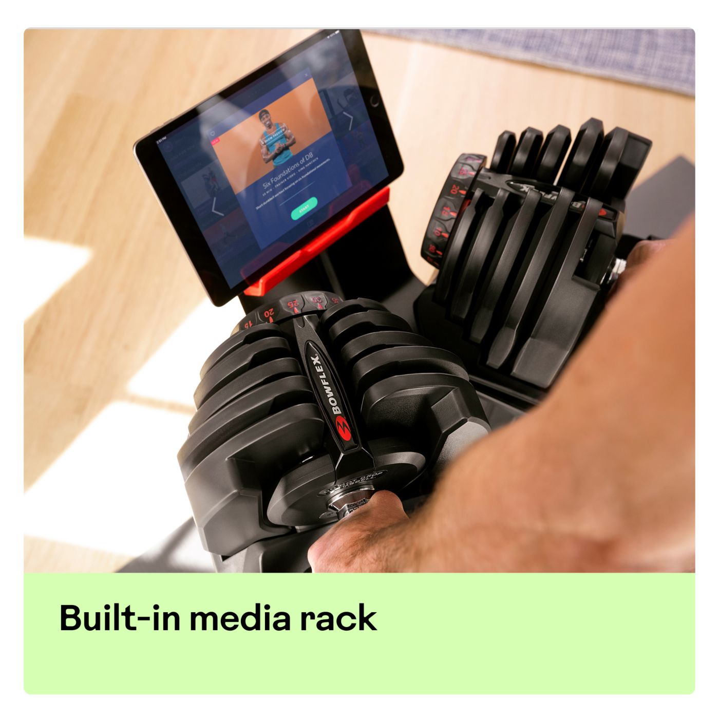 Bowflex SelectTech Dumbbell Stand with hotsell Media Rack