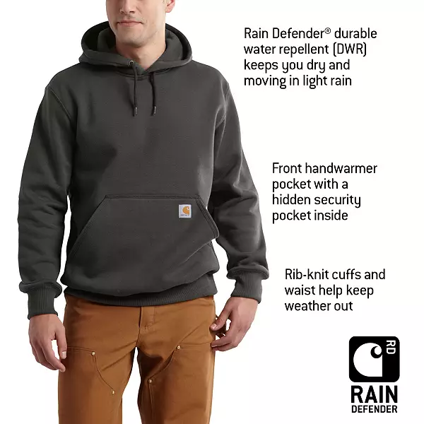 Carhartt Rain Defender Heavyweight Hoodie — Custom Logo USA