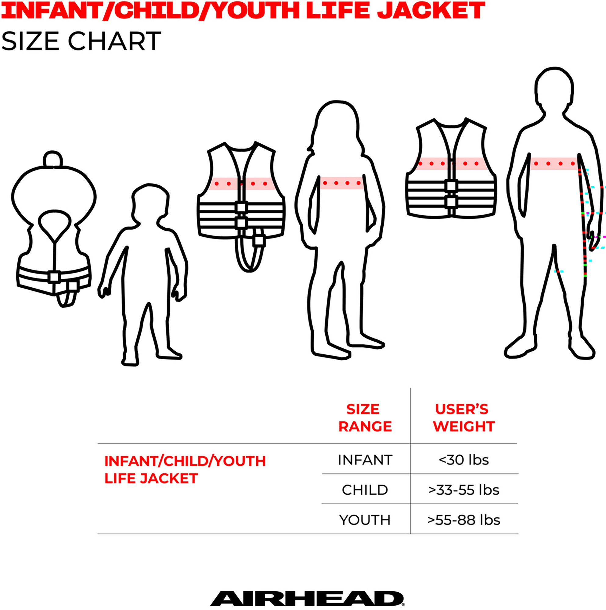 Airhead Youth Girls Trend Life Jacket Vest product image