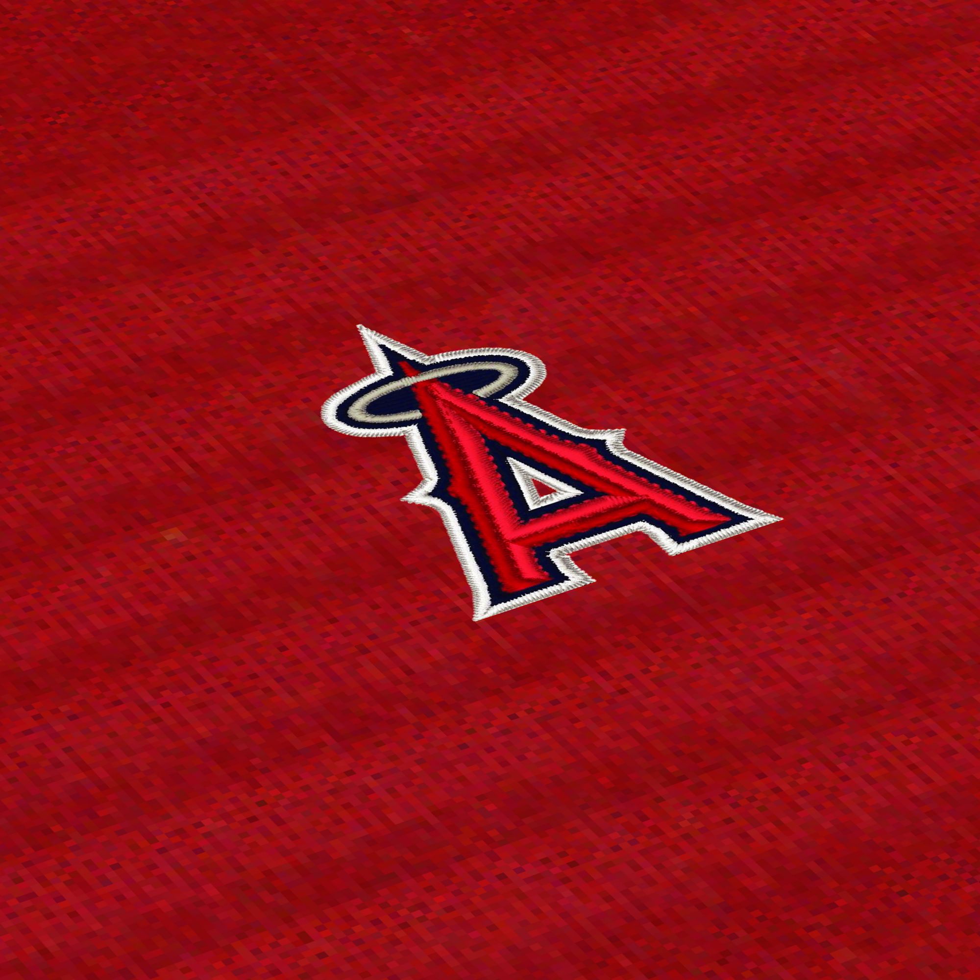 Antigua Women's Los Angeles Angels Illusion Red Striped Performance Polo product image