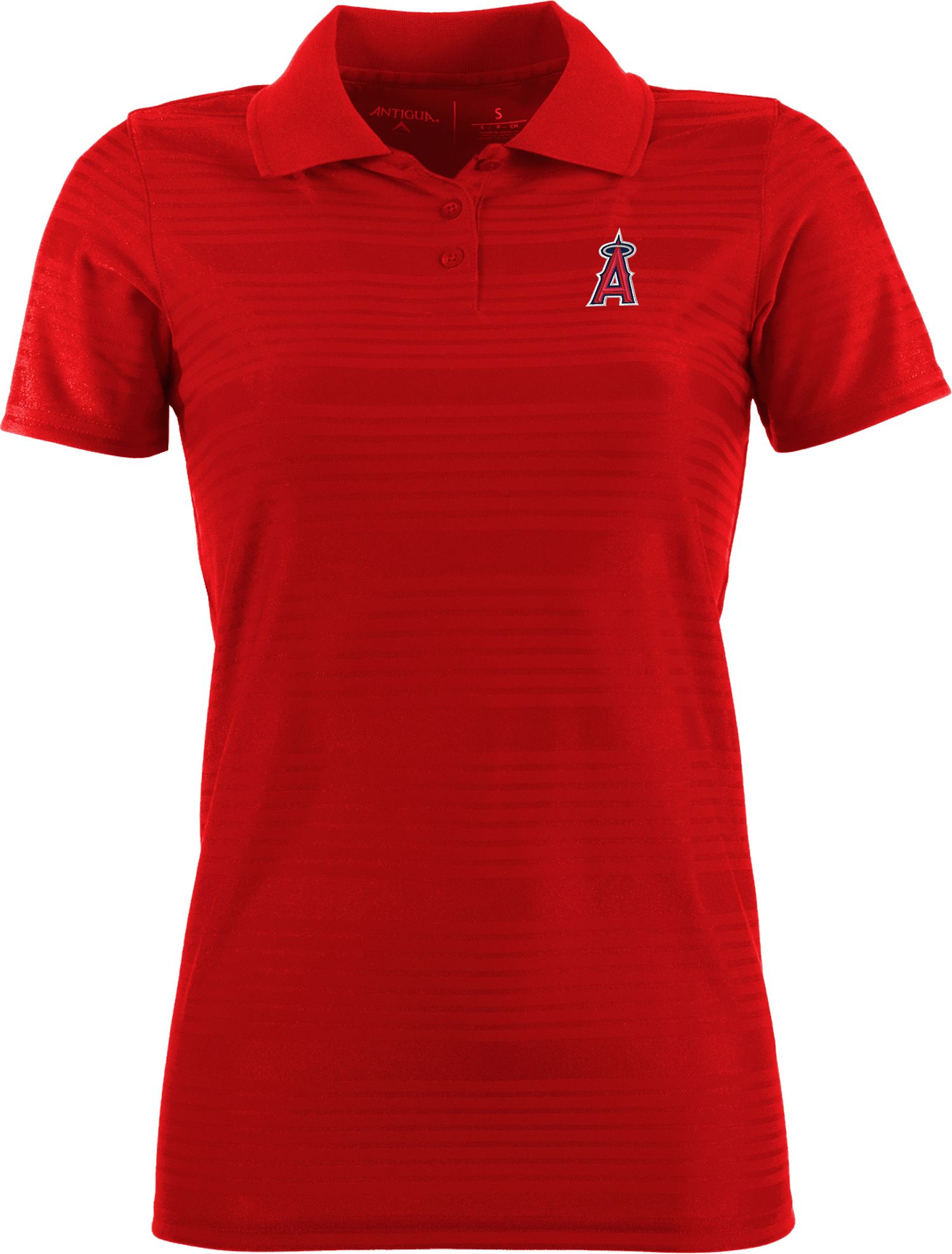 Antigua Women's Los Angeles Angels Illusion Red Striped Performance Polo product image