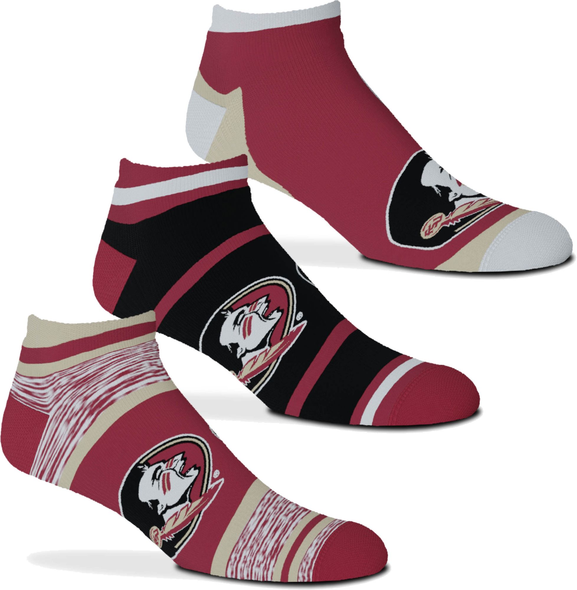For Bare Feet Florida State Seminoles 3 Pack Socks product image