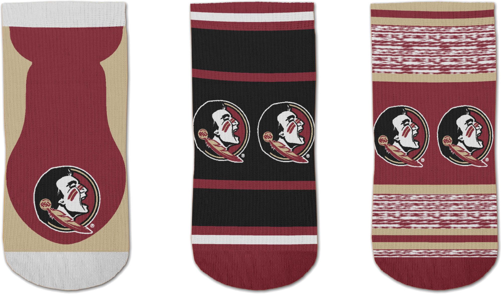 For Bare Feet Florida State Seminoles 3 Pack Socks product image