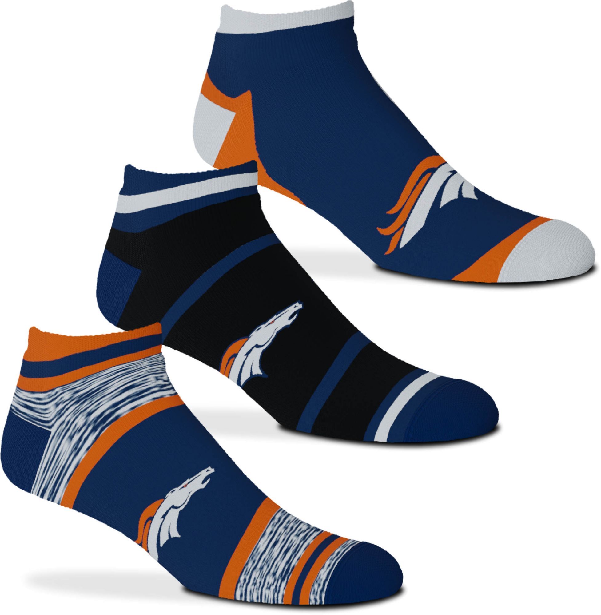 For Bare Feet Denver Broncos 3-Pack Socks product image