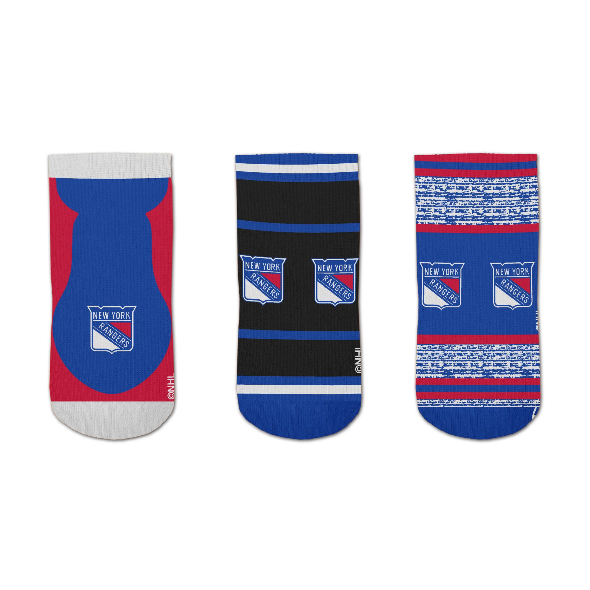 For Bare Feet New York Rangers 3-Pack Socks product image