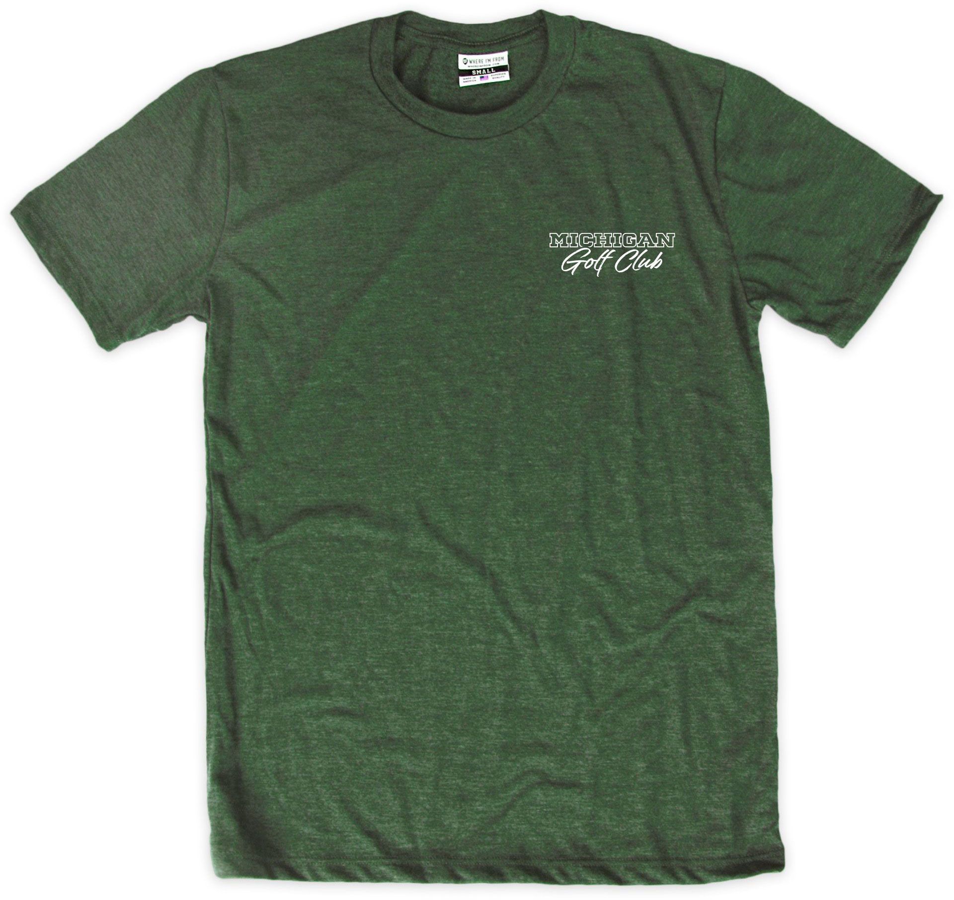 Where I'm From Adult Michigan Green Tee High 2 Hit T-Shirt product image