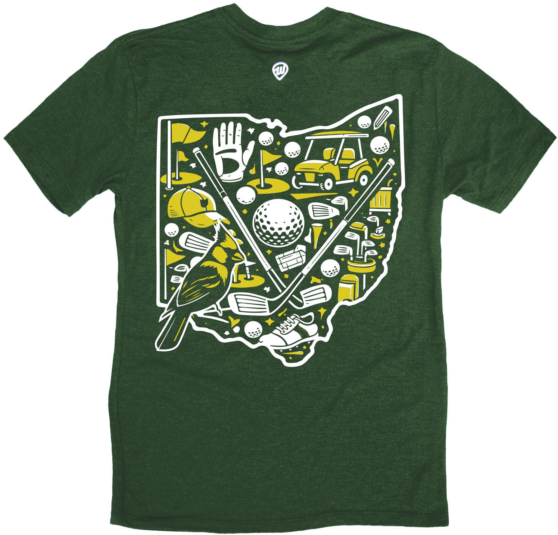 Where I'm From Men's Father's Day Ohio Green Golf Icon 2 Hit T-Shirt product image
