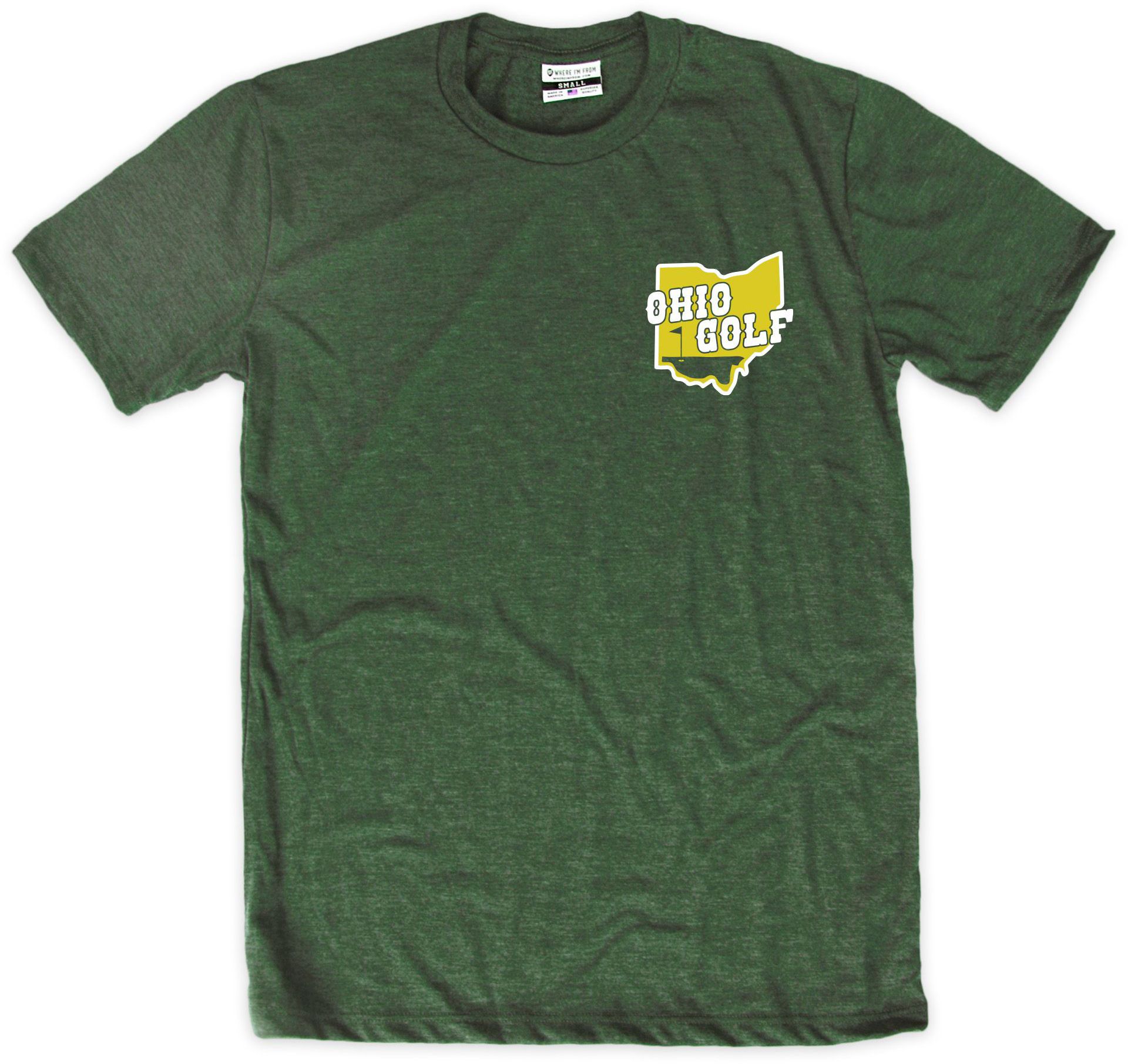 Where I'm From Men's Father's Day Ohio Green Golf Icon 2 Hit T-Shirt product image