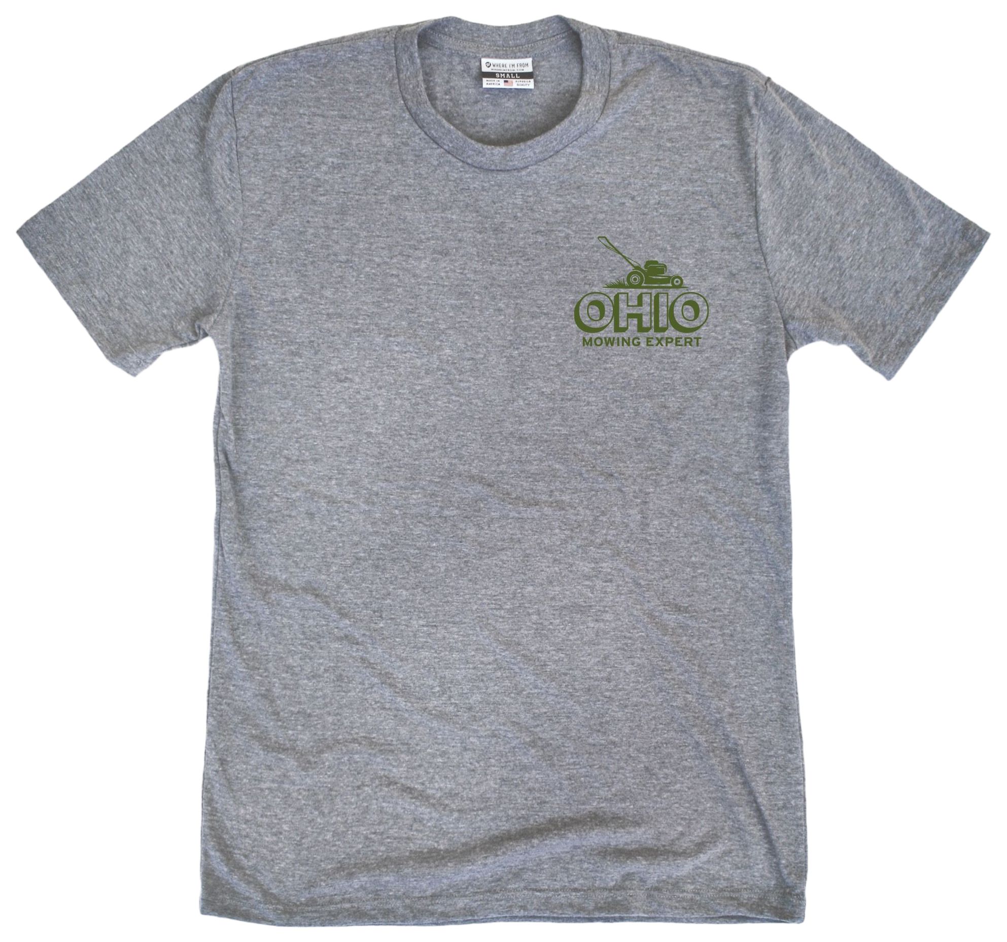 Where I'm From Men's Father's Day Ohio Gray Mowing 2 Hit T-Shirt product image