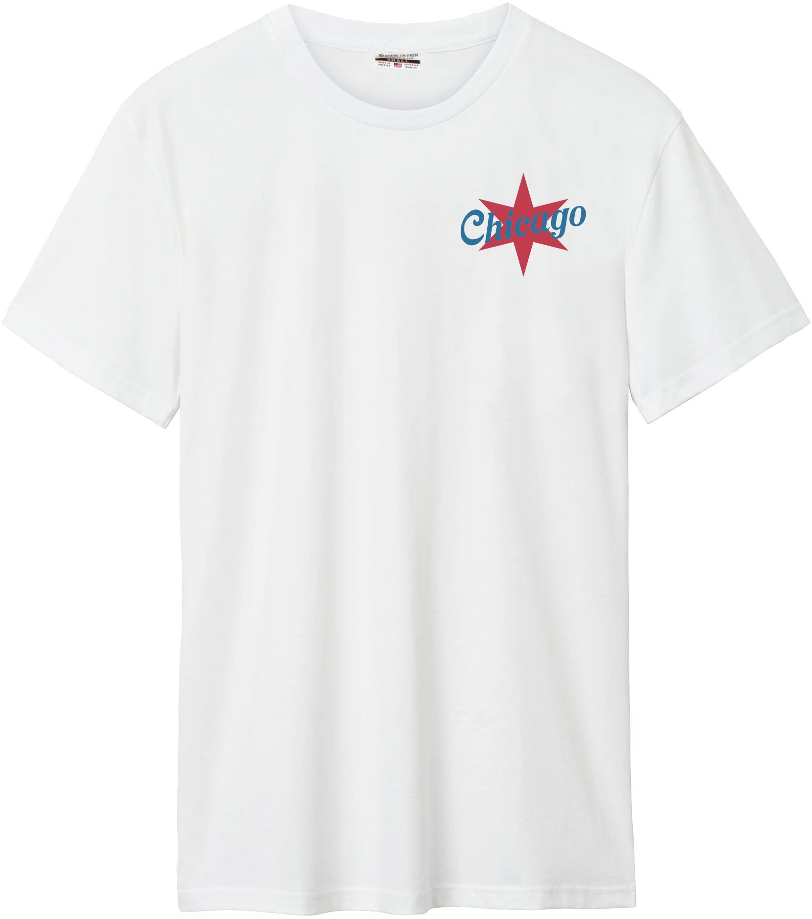 Where I'm From Adult Chicago White 2026 Americana 2 Hit T-Shirt product image