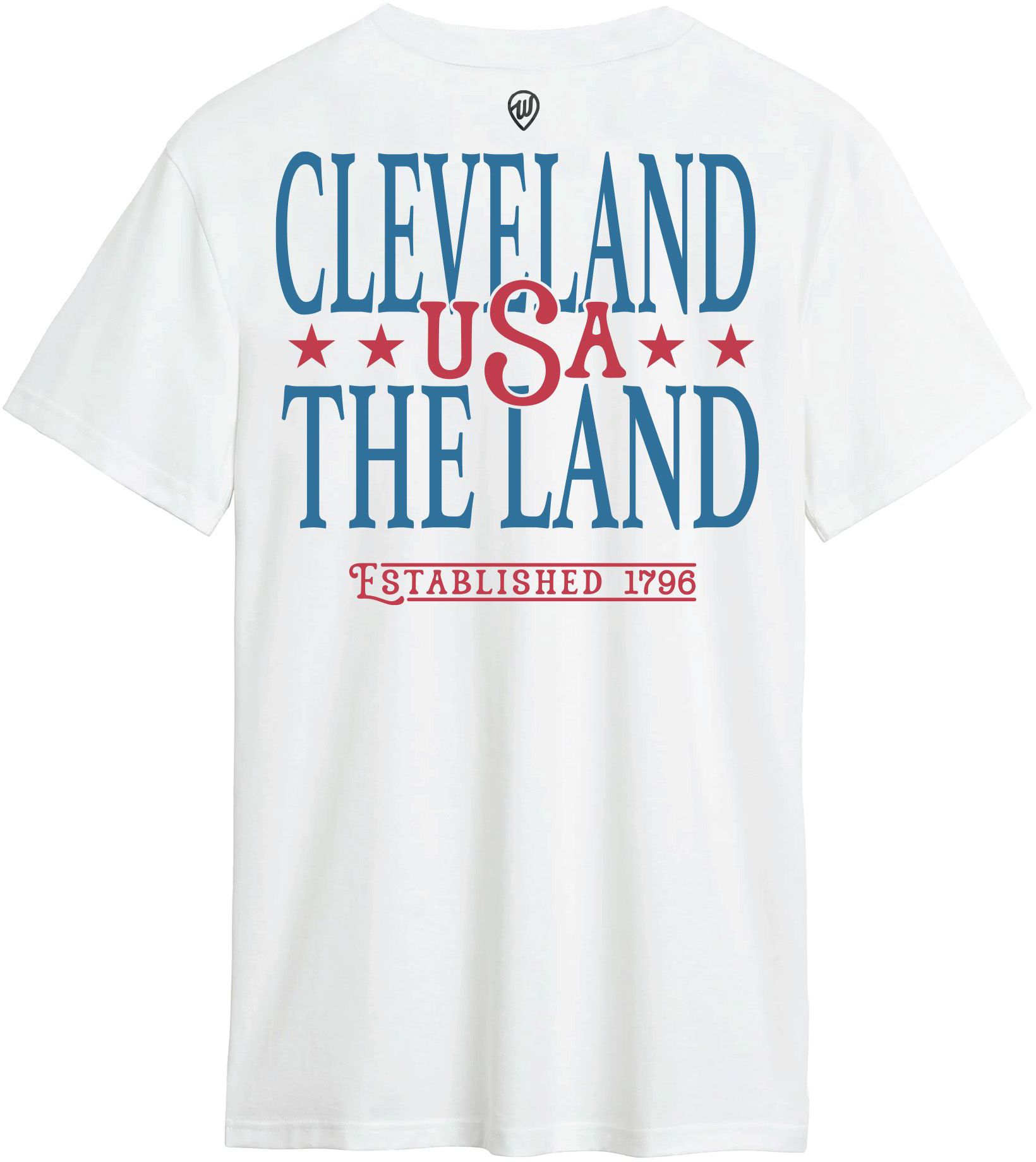 Where I'm From Adult Cleveland White 2026 Americana 2 Hit T-Shirt product image