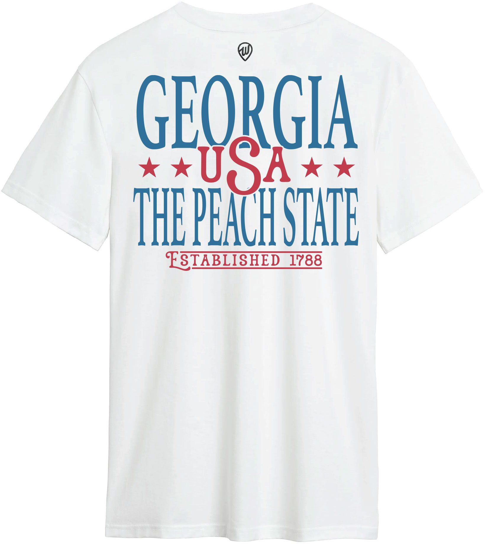 Where I'm From Adult Georgia White 2026 Americana 2 Hit T-Shirt product image