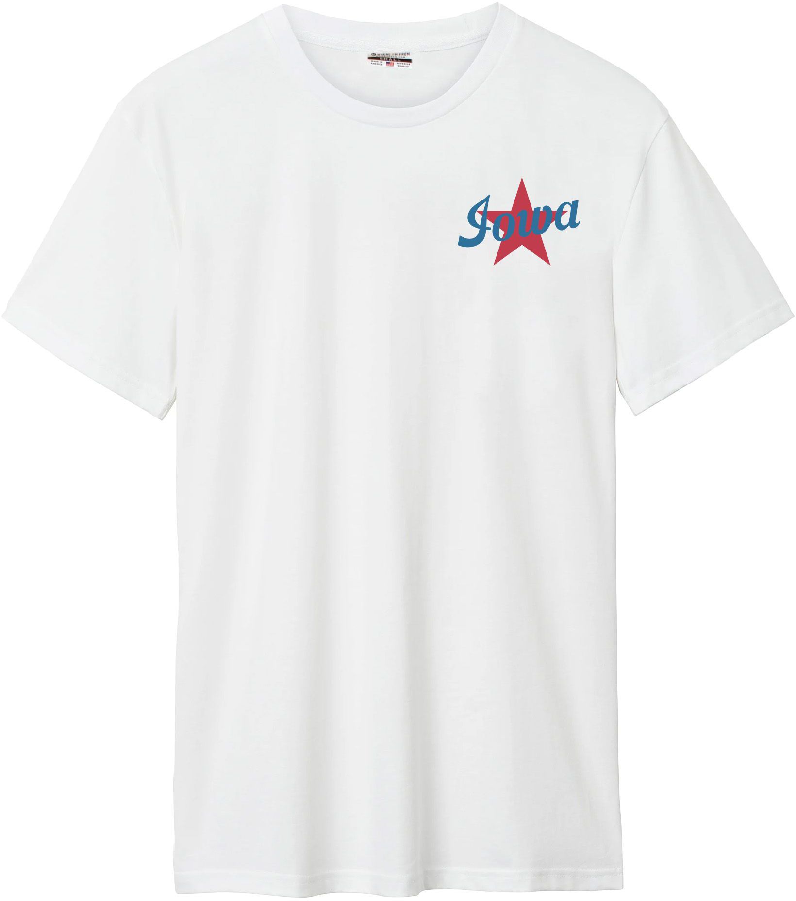 Where I'm From Adult Iowa White 2026 Americana 2 Hit T-Shirt product image