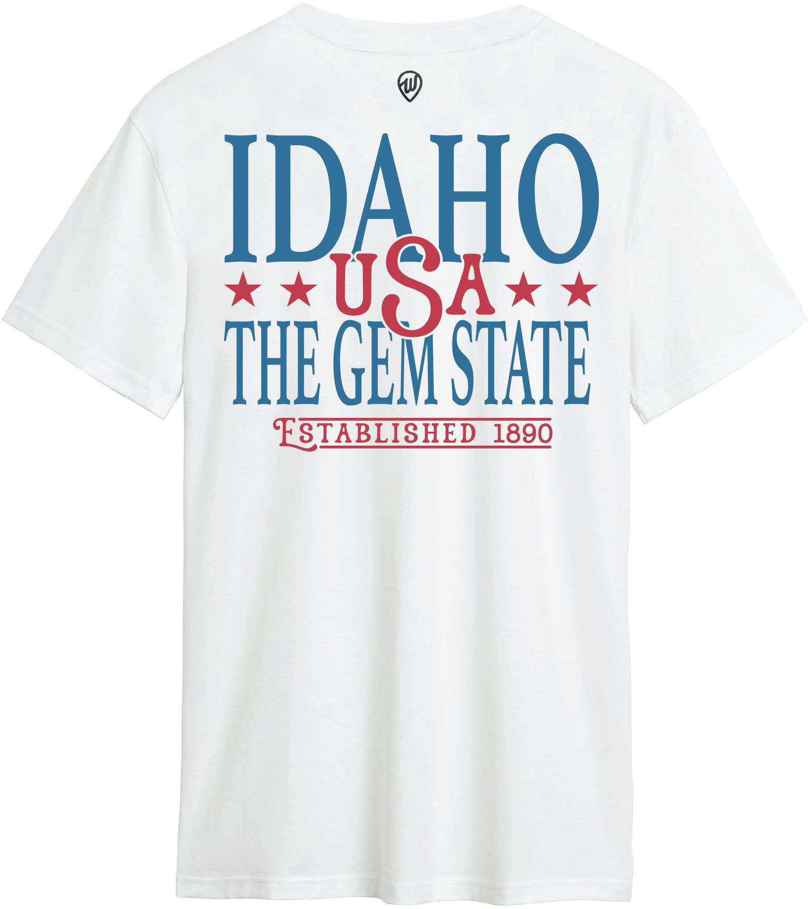 Where I'm From Adult Idaho White 2026 Americana 2 Hit T-Shirt product image