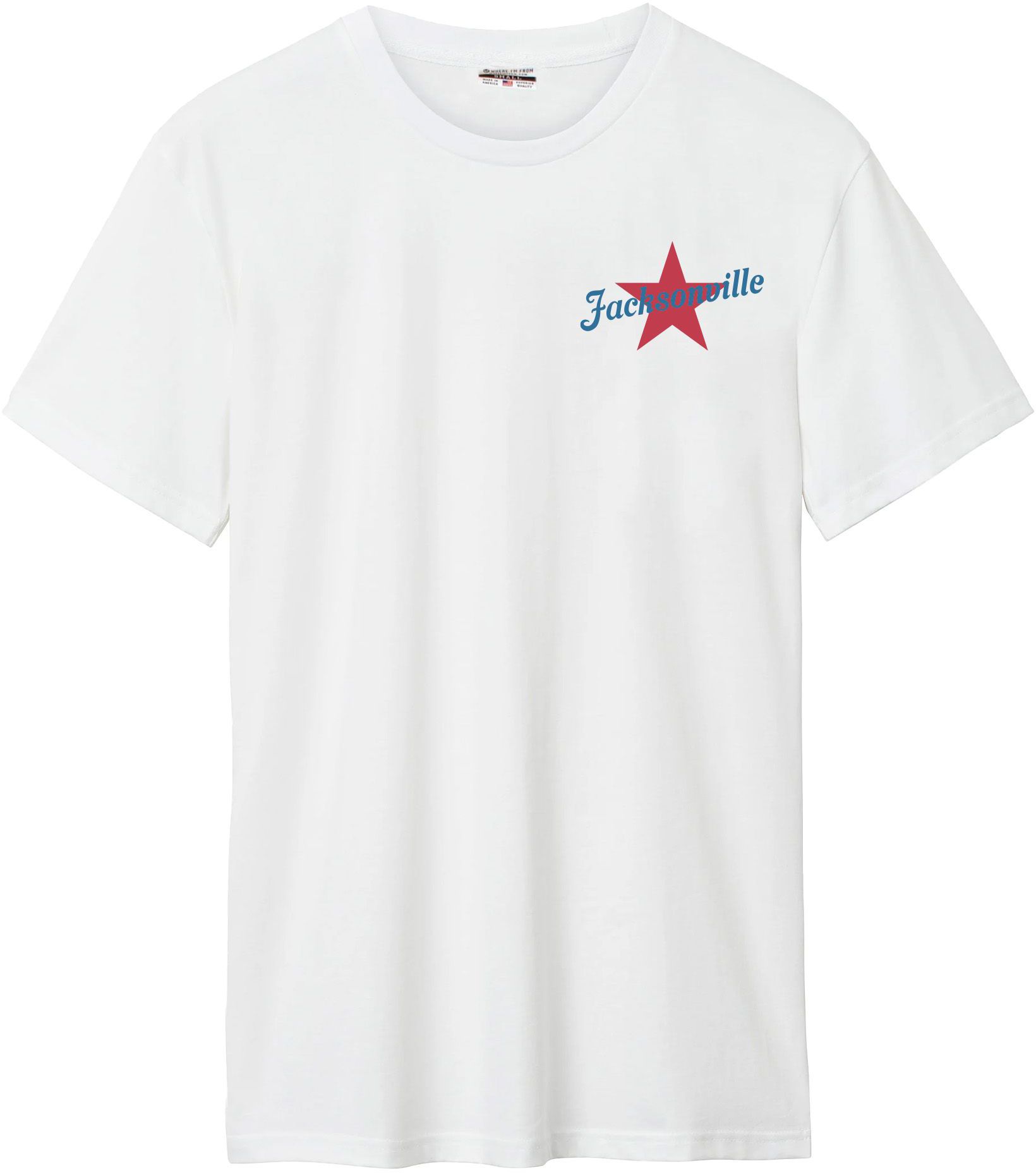 Where I'm From Adult Jacksonville White 2026 Americana 2 Hit T-Shirt product image