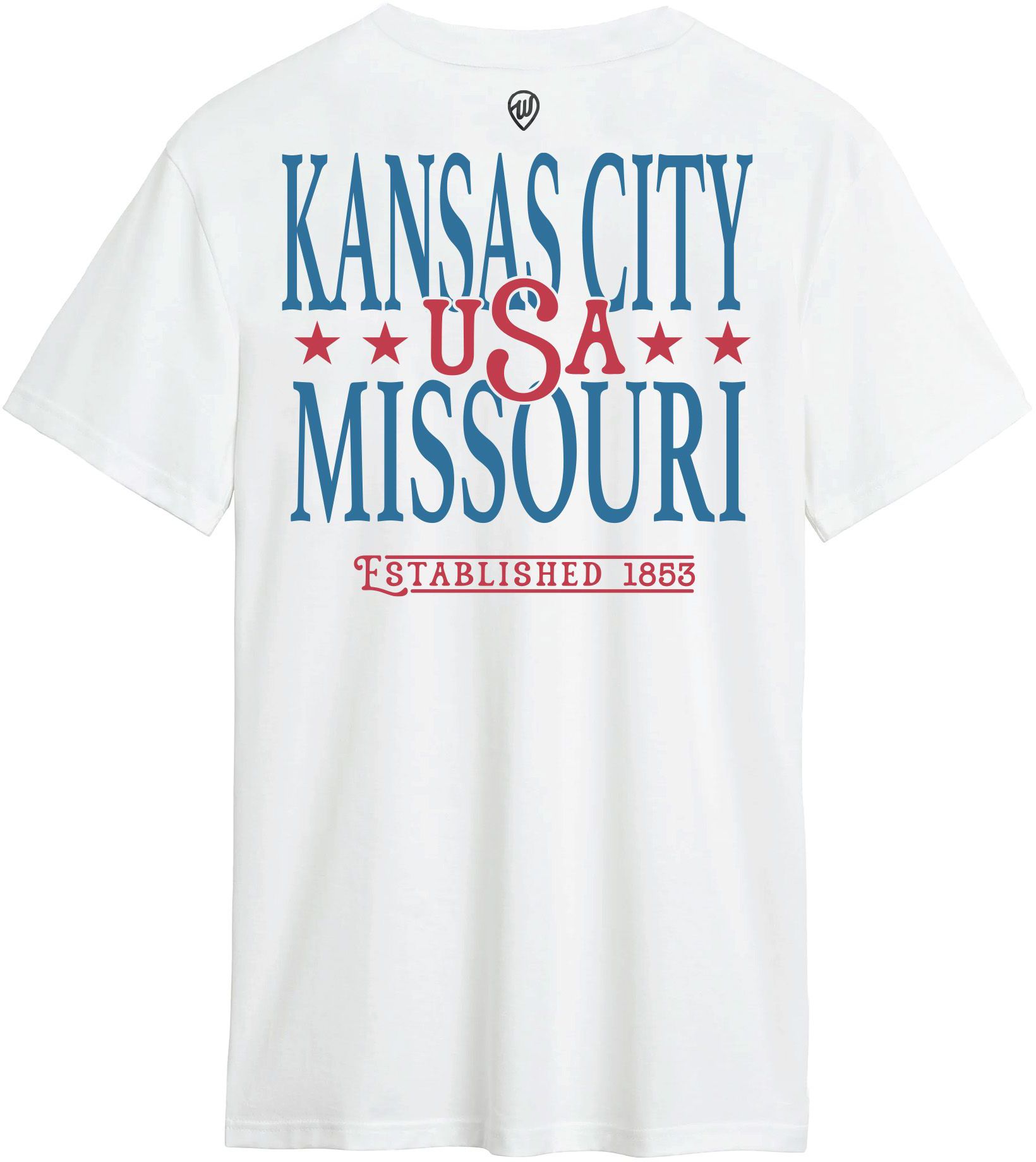 Where I'm From Adult Kansas City White 2026 Americana 2 Hit T-Shirt product image