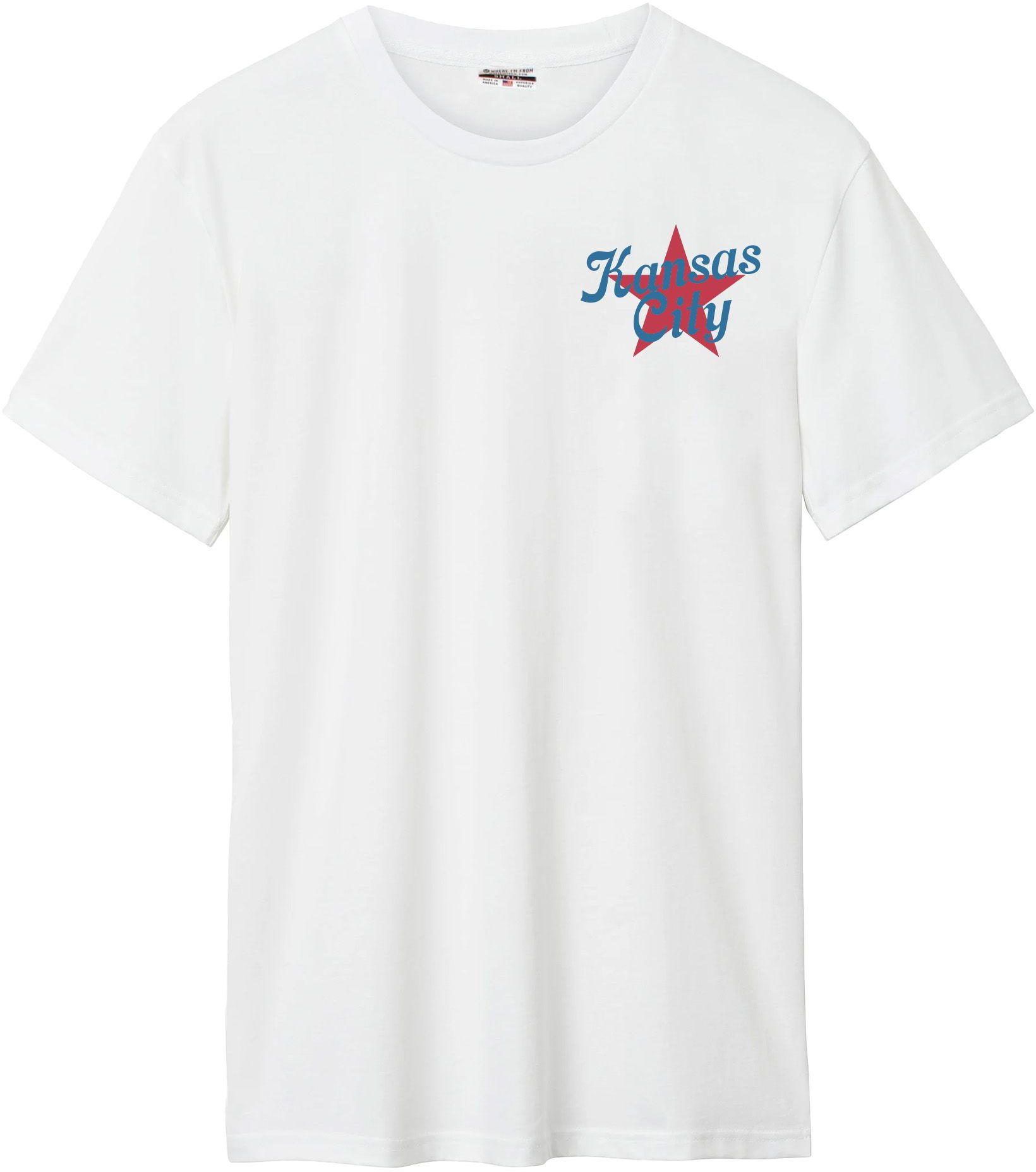 Where I'm From Adult Kansas City White 2026 Americana 2 Hit T-Shirt product image