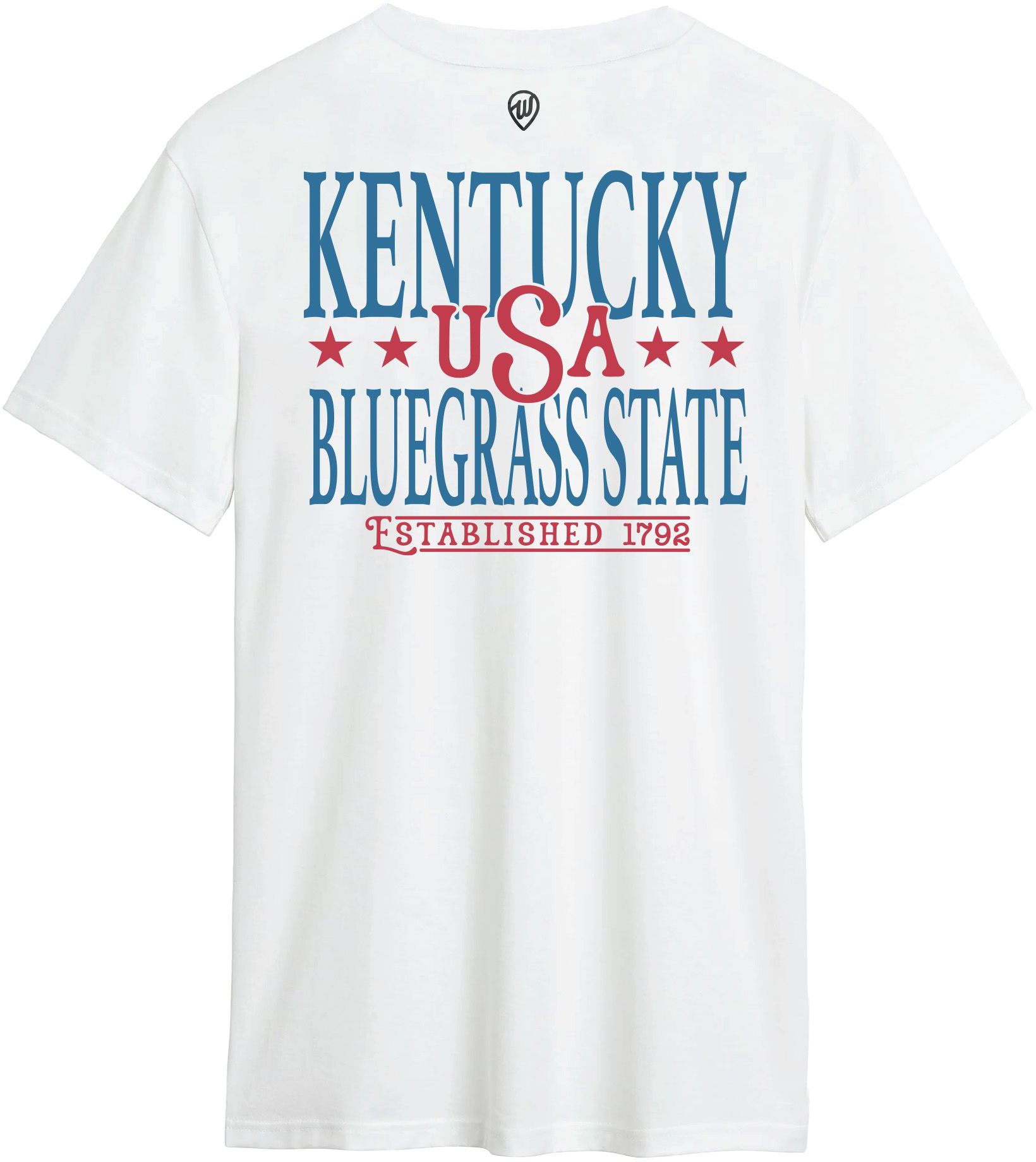 Where I'm From Adult Kentucky White 2026 Americana 2 Hit T-Shirt product image