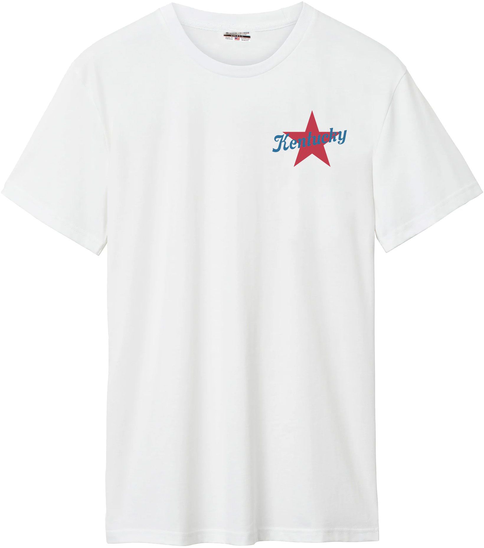 Where I'm From Adult Kentucky White 2026 Americana 2 Hit T-Shirt product image