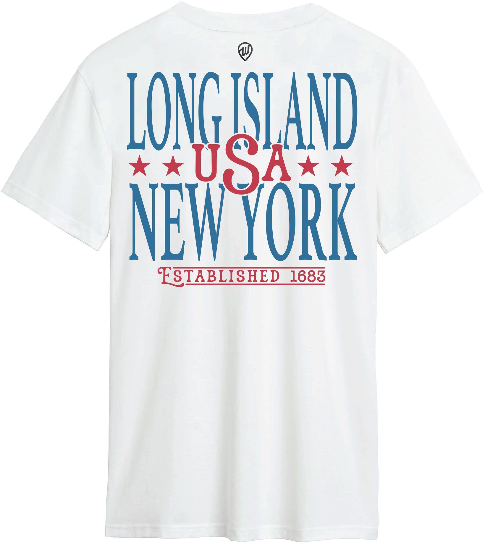 Where I'm From Adult Long Island White 2026 Americana 2 Hit T-Shirt product image