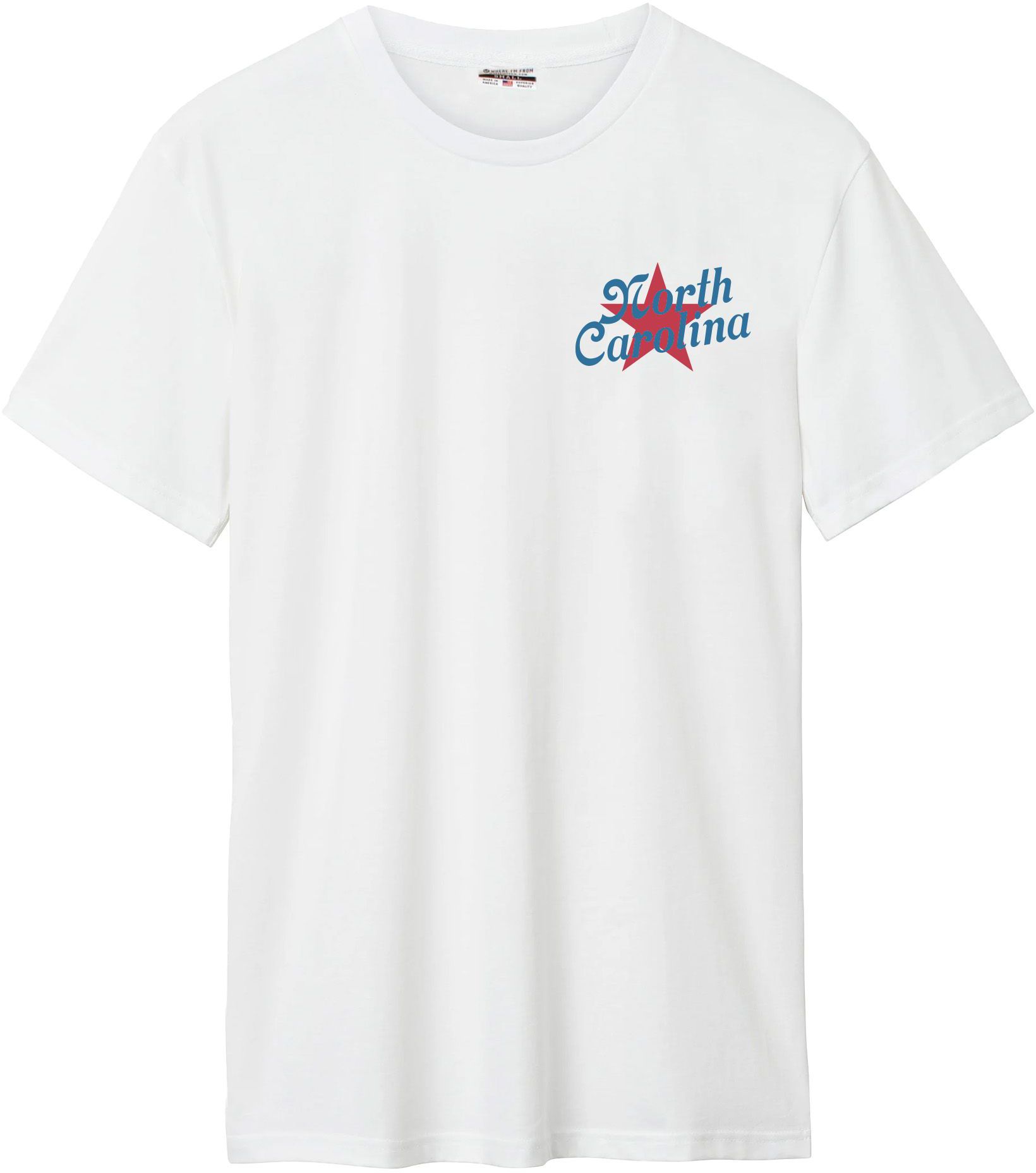 Where I'm From Adult North Carolina White 2026 Americana 2 Hit T-Shirt product image