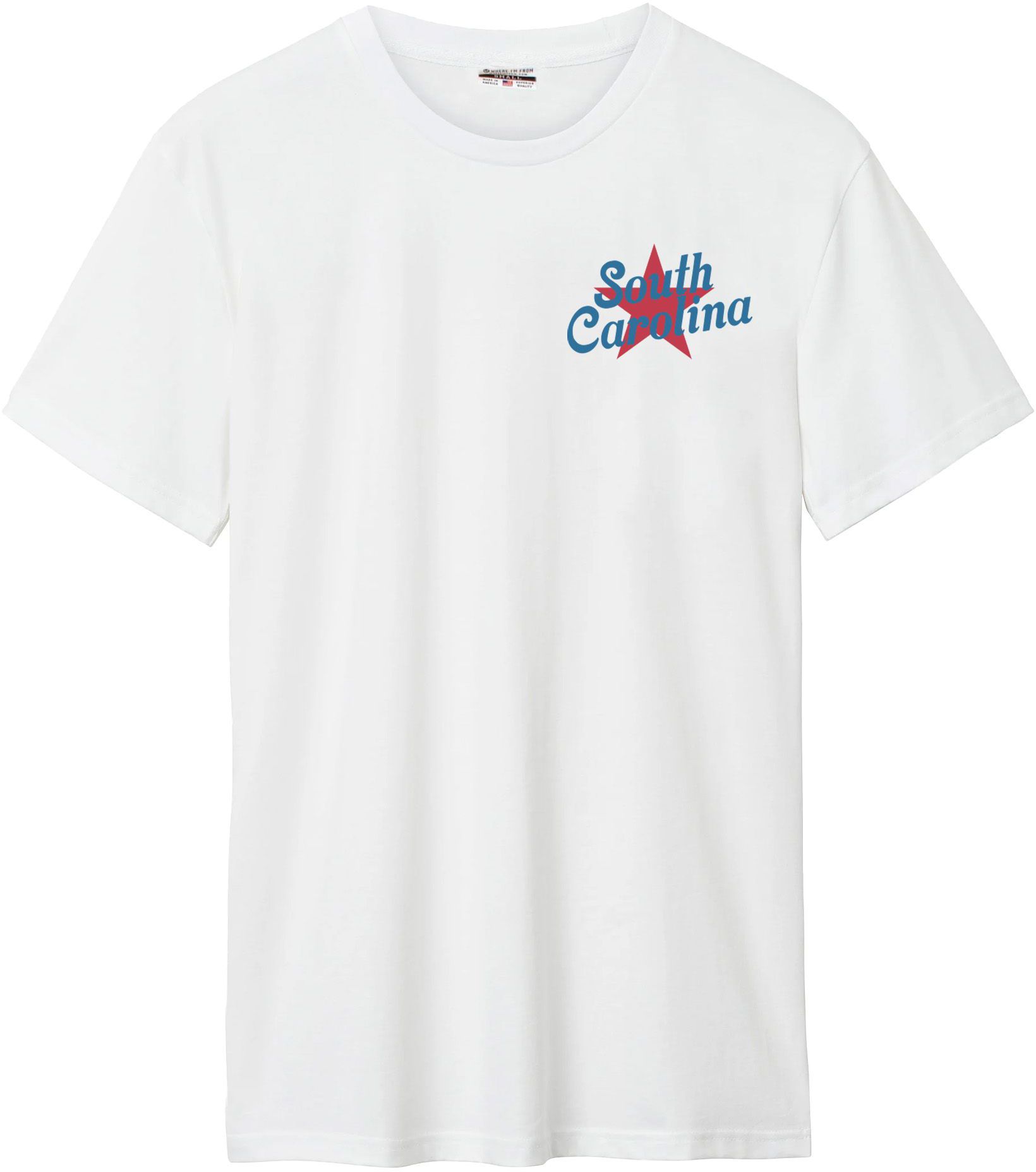 Where I'm From Adult South Carolina White 2026 Americana 2 Hit T-Shirt product image