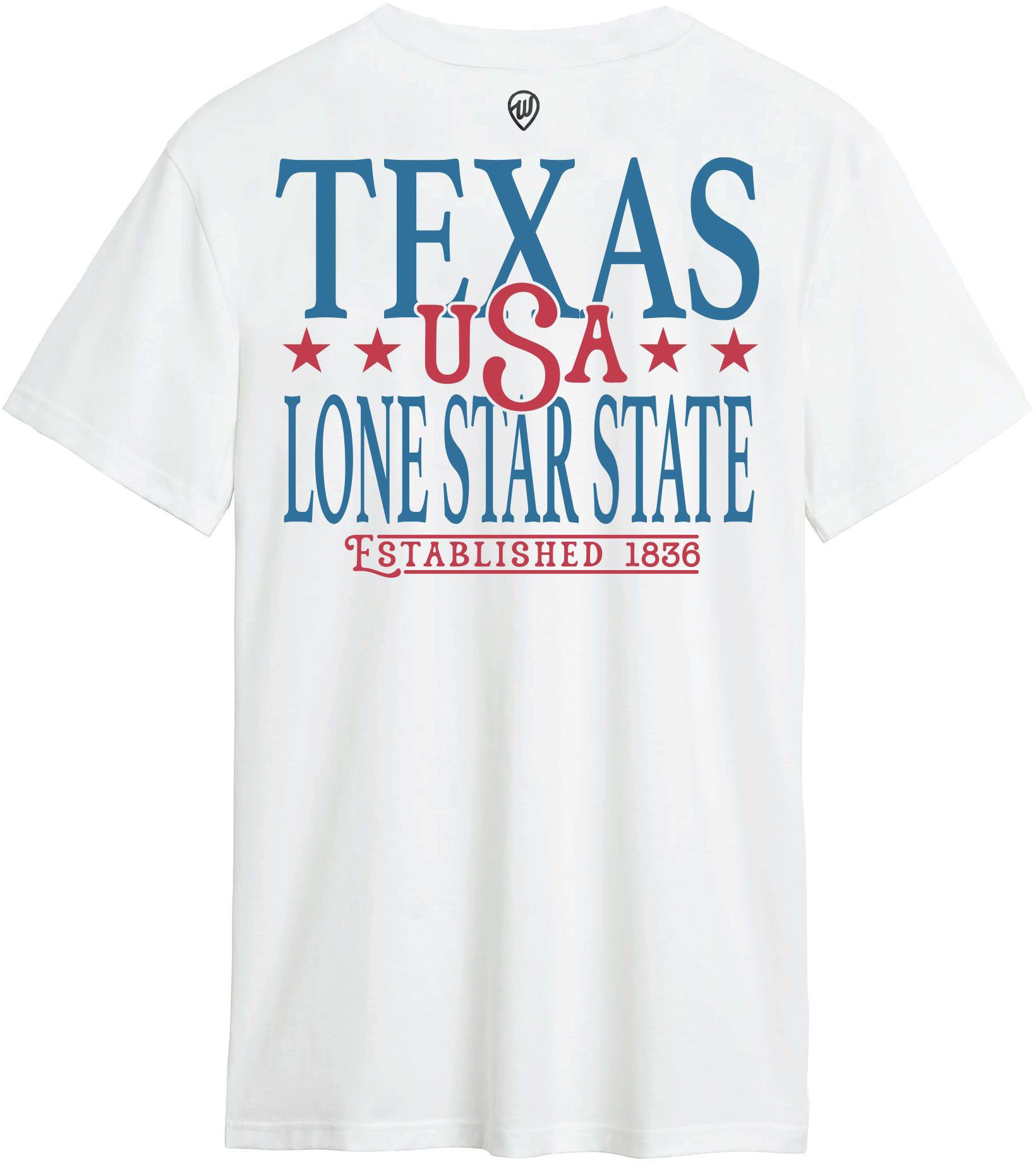 Where I'm From Adult Texas White 2026 Americana 2 Hit T-Shirt product image