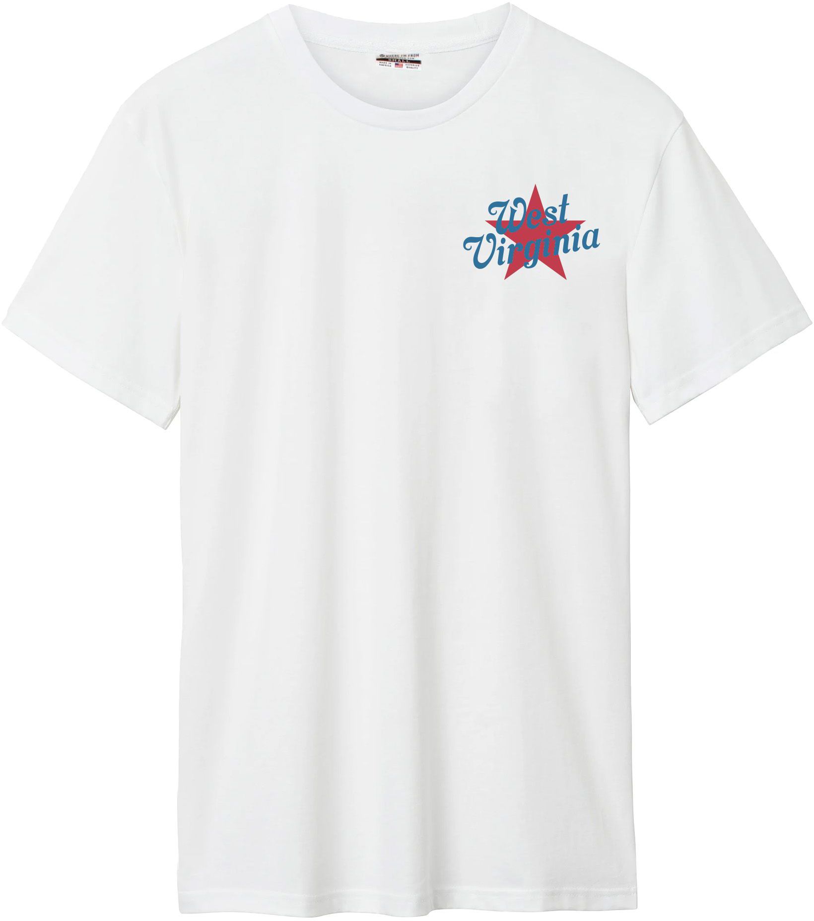 Where I'm From Adult West Virginia White 2026 Americana 2 Hit T-Shirt product image