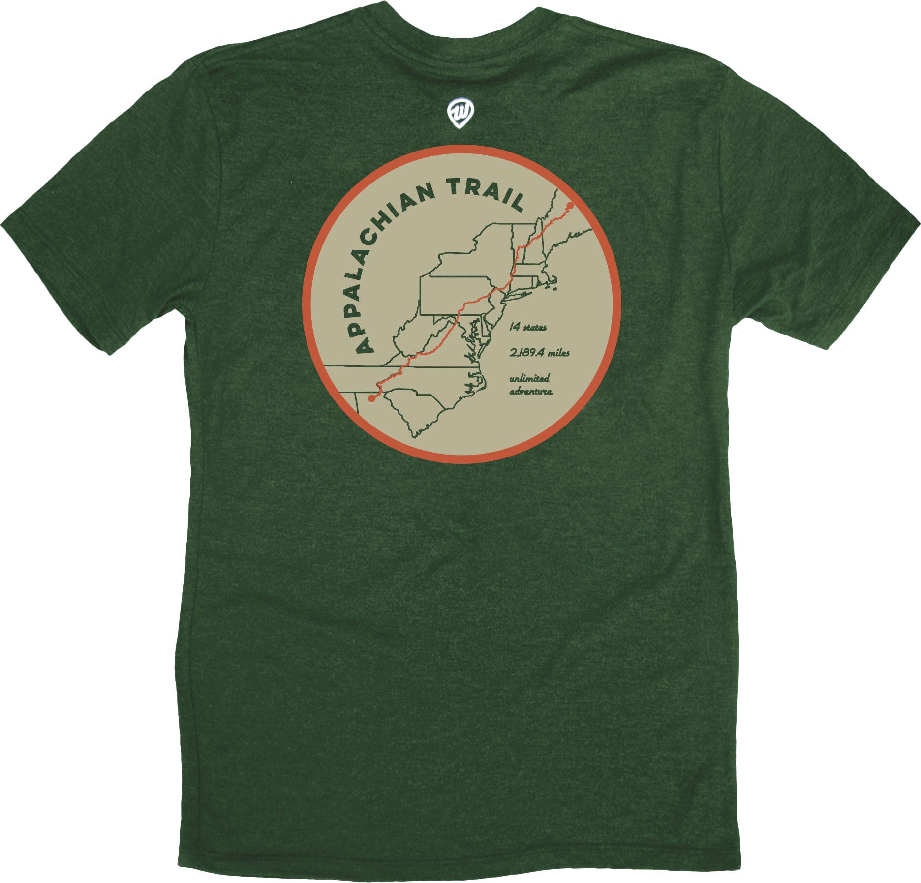 Where I'm From Adult Appalachian Trail Map T-Shirt product image