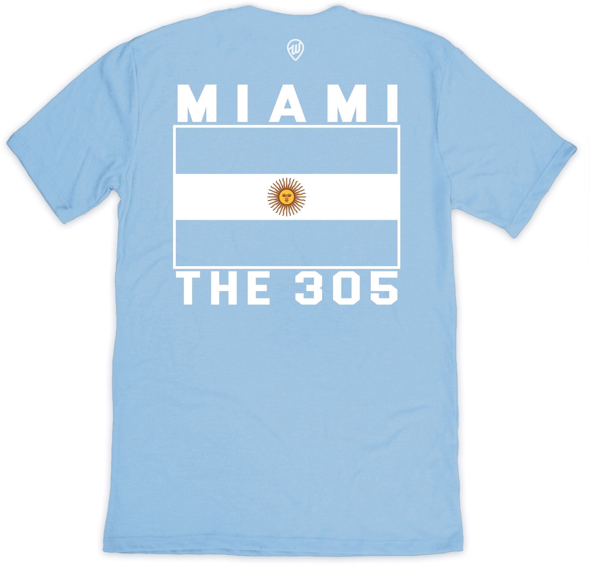 Where I'm From Adult Argentina Blue T-Shirt product image