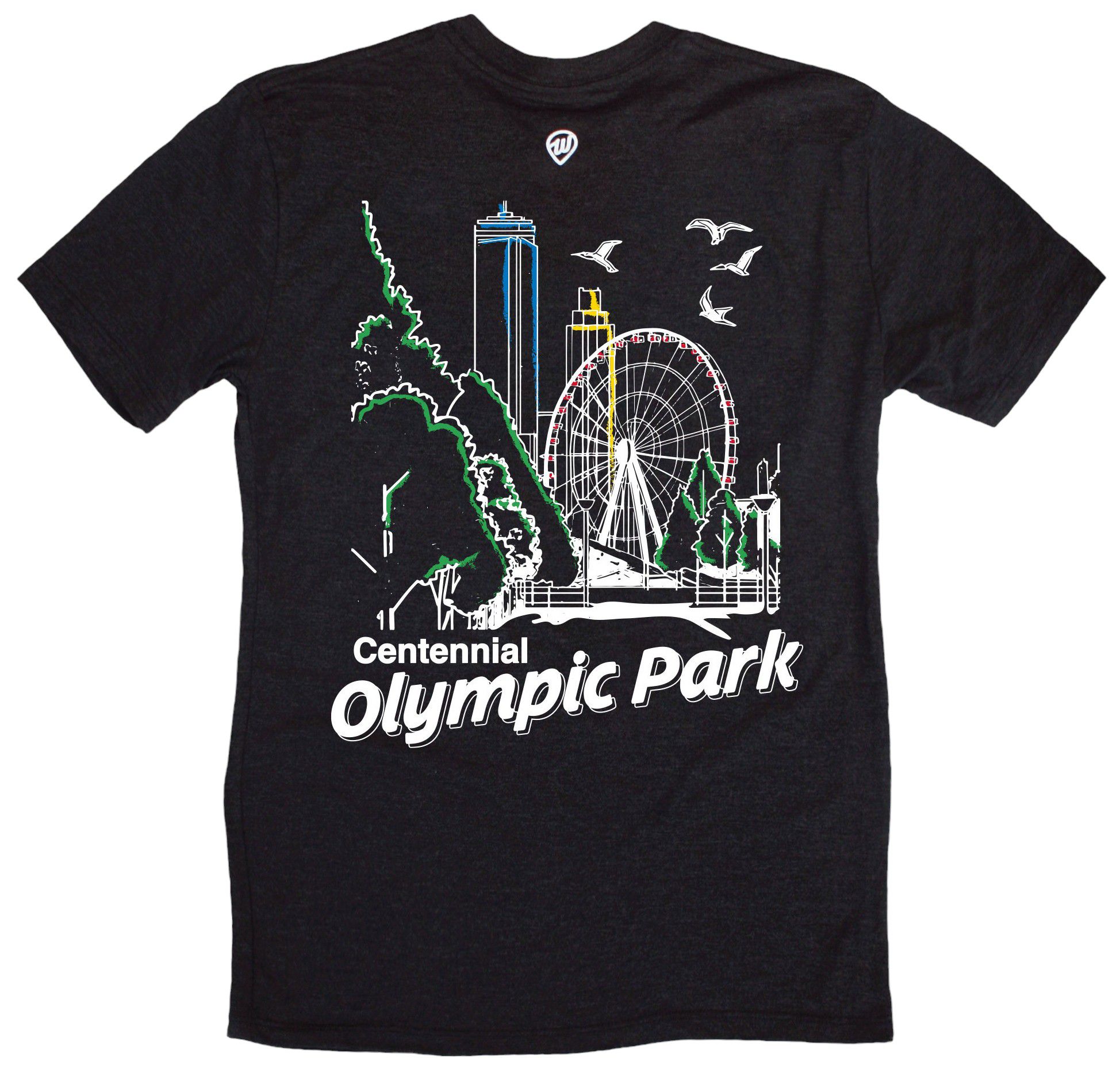 Where I'm From Adult Atlanta Olympic Black T-Shirt product image