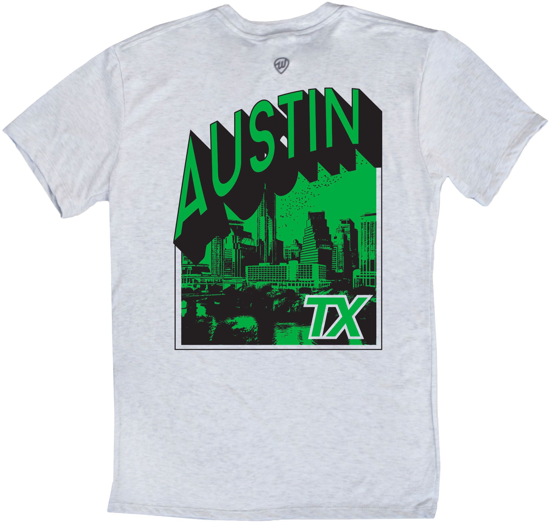Where I'm From Adult Austin White City 2Sided T-Shirt product image