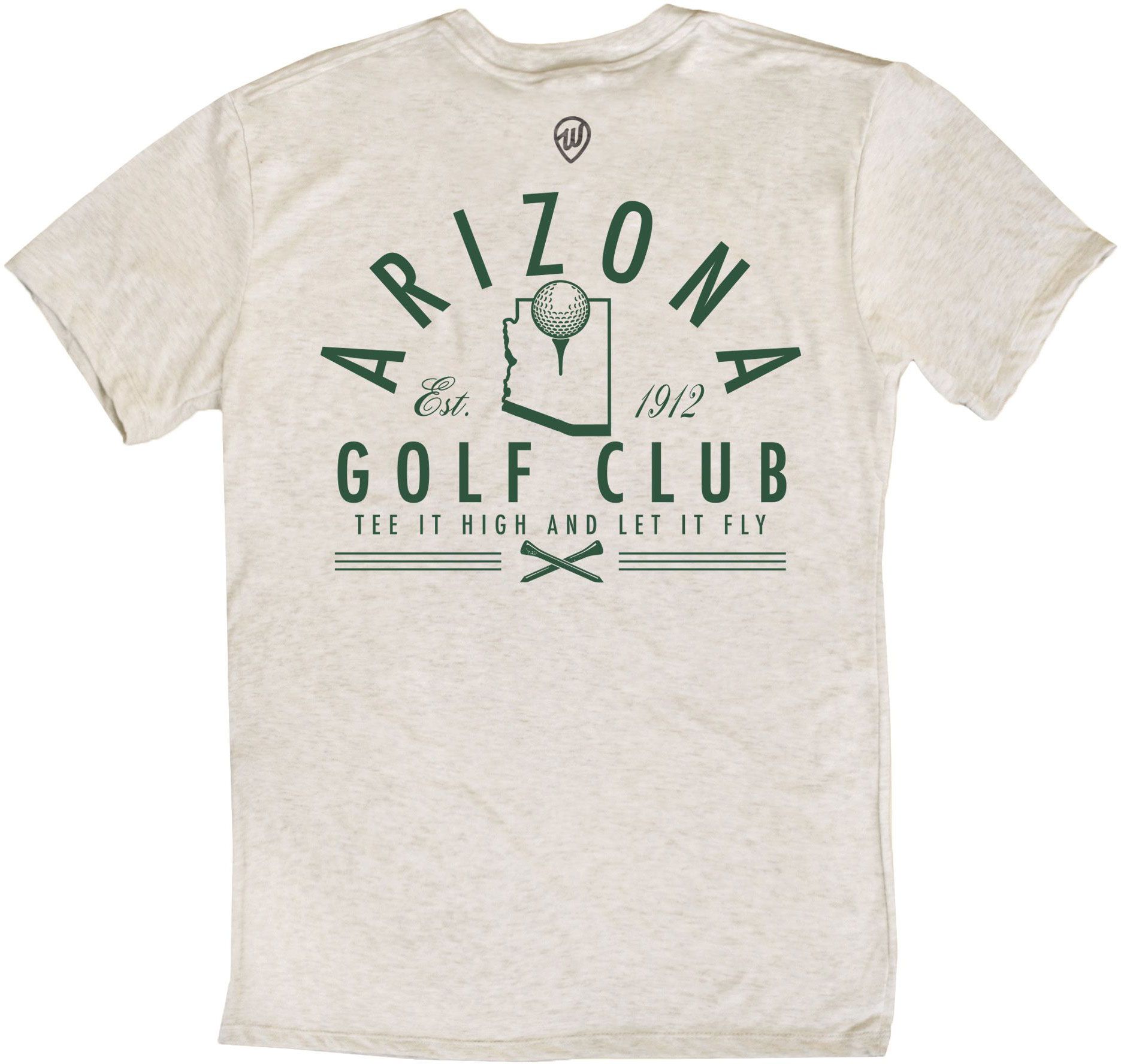 Where I'm From Adult Arizona Oatmeal Golf Club 2 Hit T-Shirt product image
