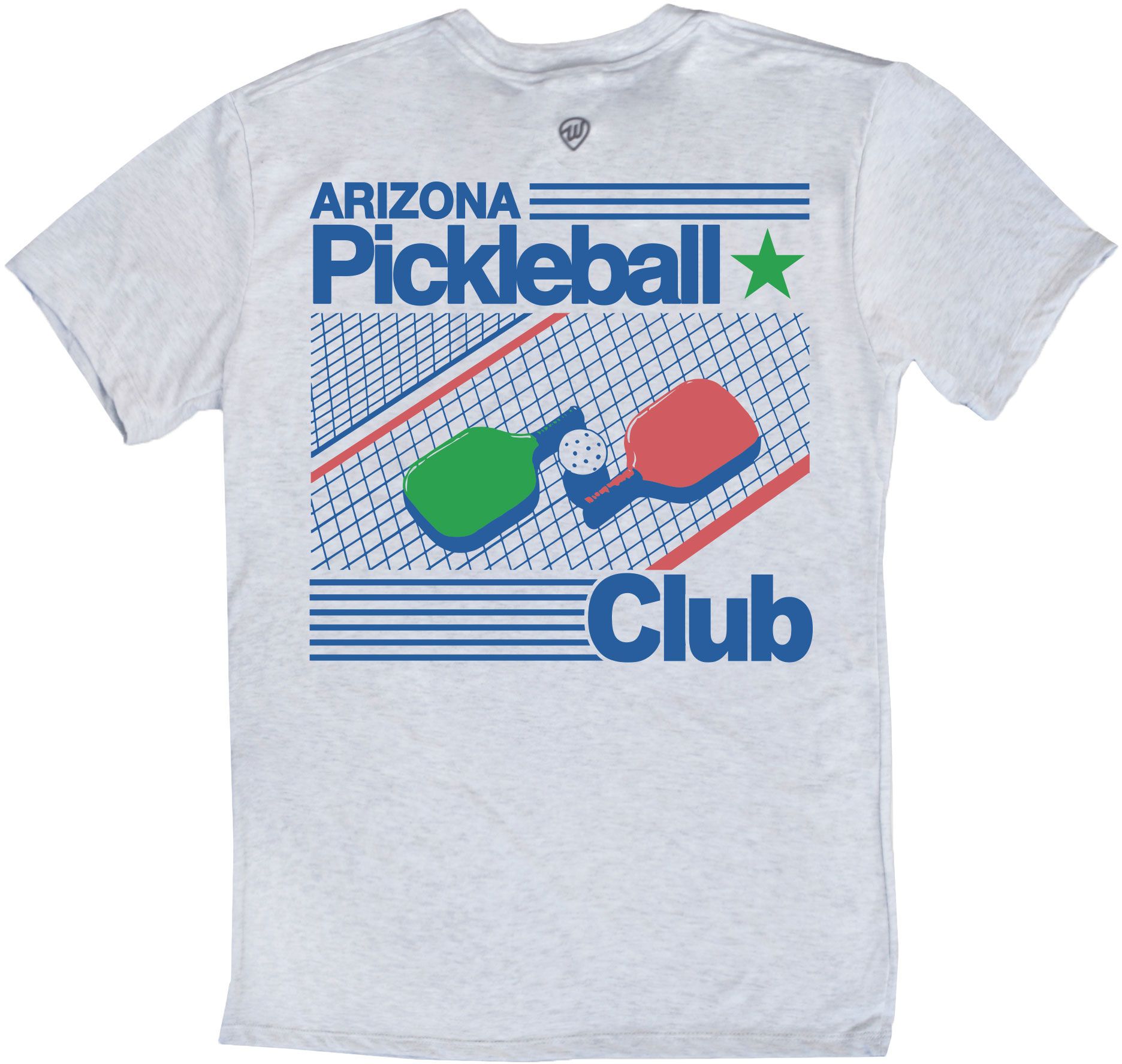 Where I'm From Adult Arizona White Father's Day Pickleball 2 Hit T-Shirt product image