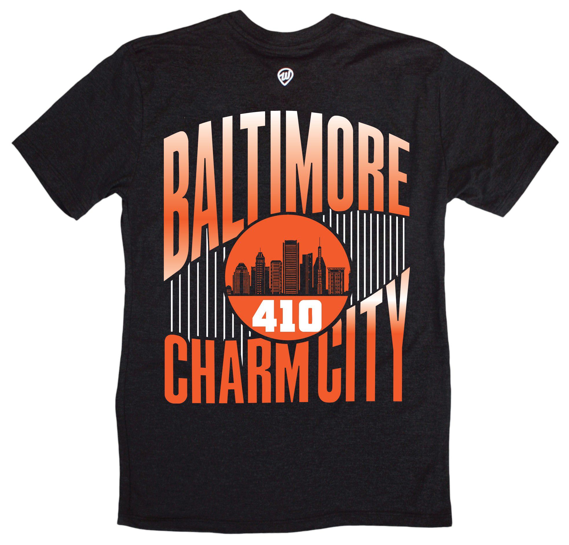Where I'm From Adult Baltimore Black 2Sided Charm City T-Shirt product image